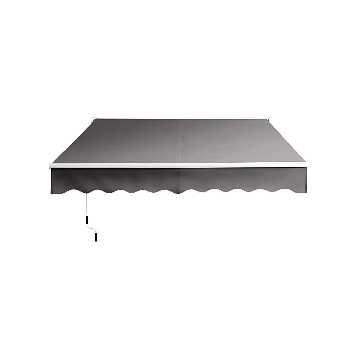 Toldo Retráctil 3x2.5 Mts Simple Gris Terraza-0