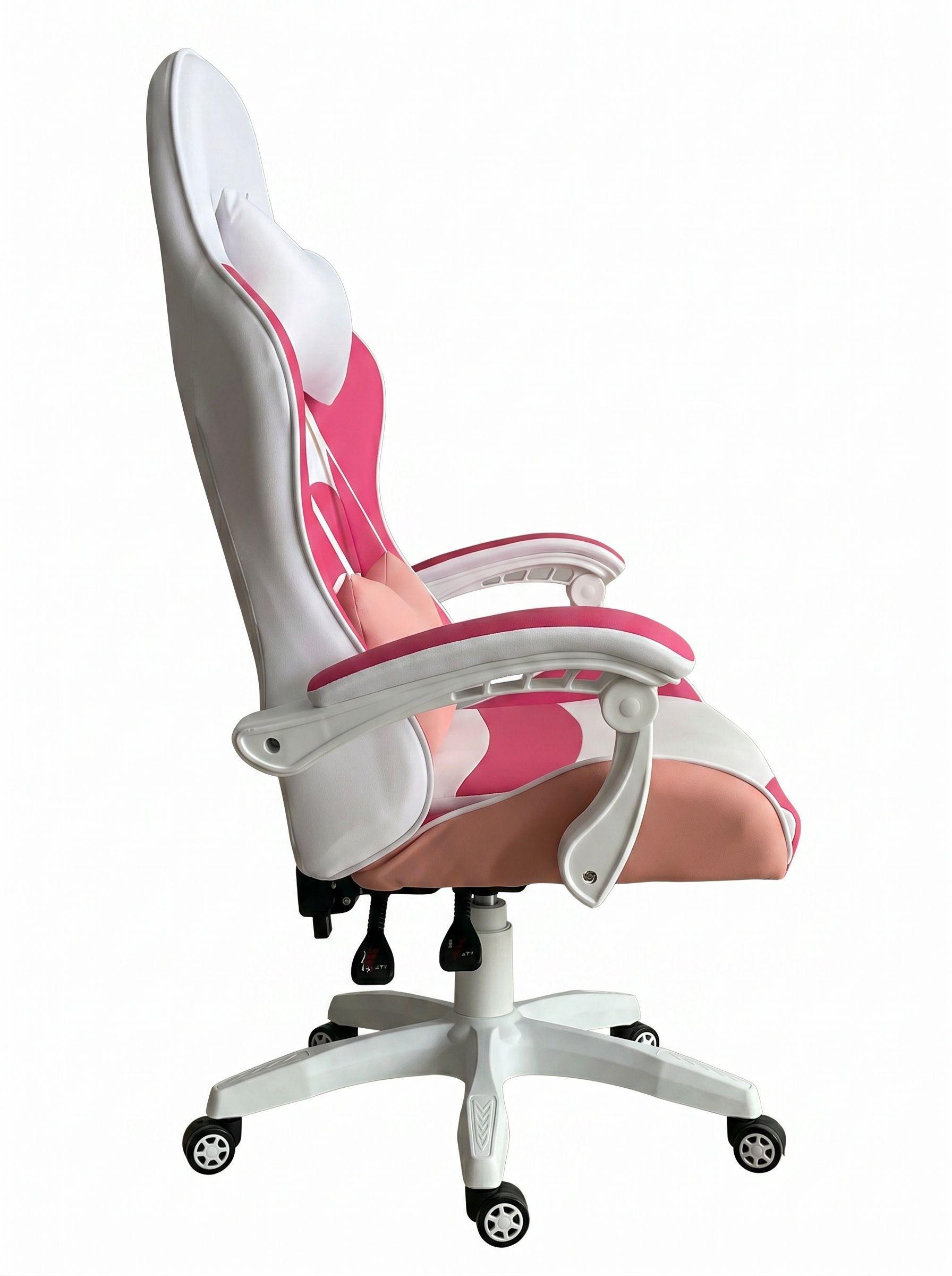 Silla Gamer Corazón Rosado-0