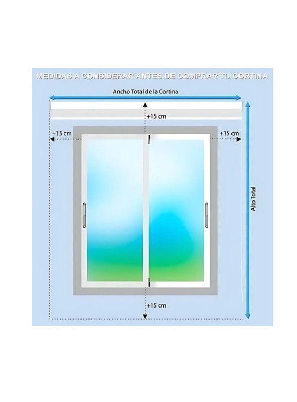 Cortina Roller Zebra Blackout 220x240cm Color Lino-5