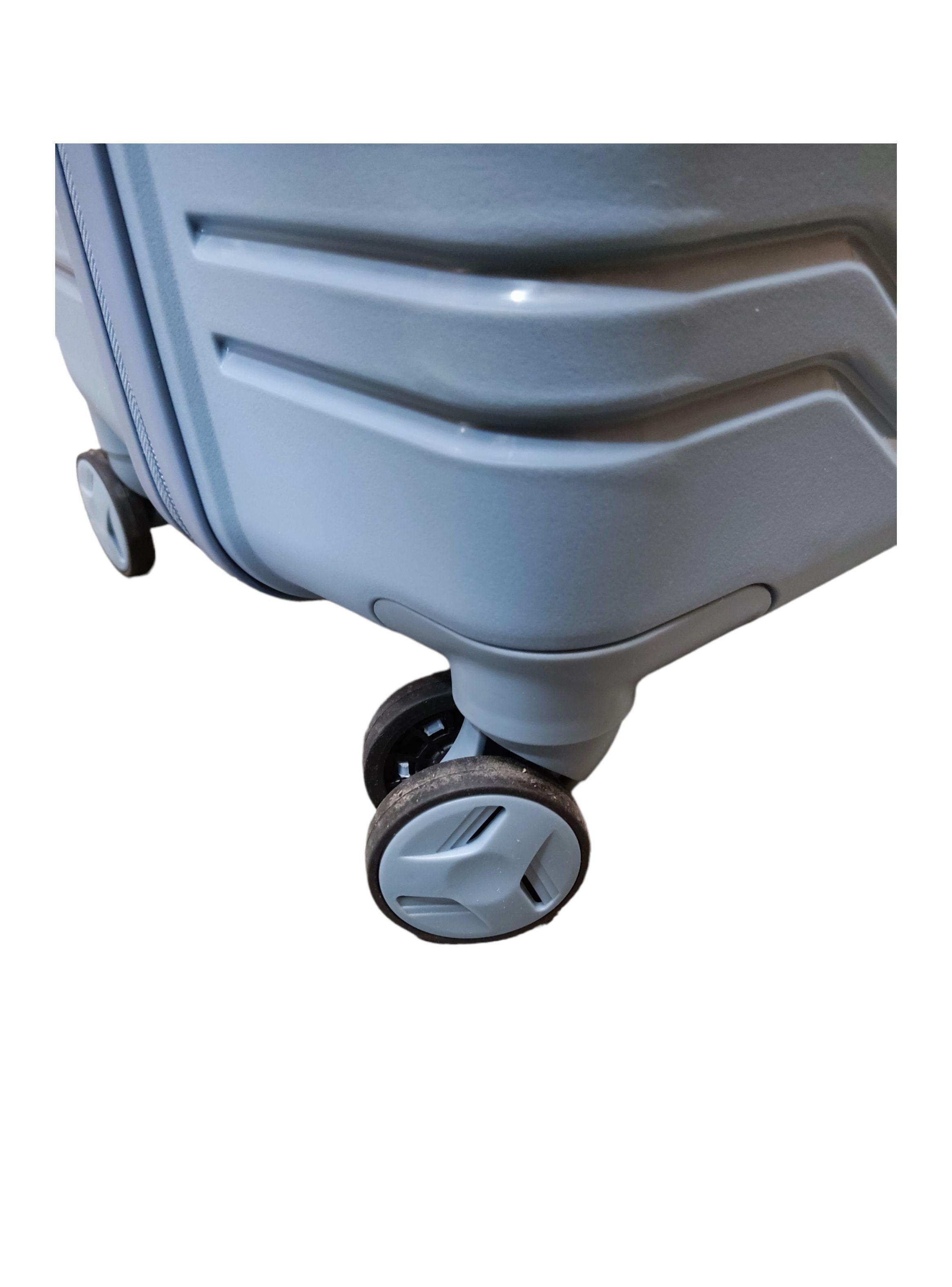 Set 3 Maletas Abs Ruedas 360° Medidas Estándar Premium- GRIS GRAFITO-7