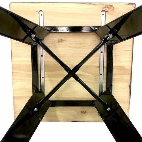 Mesa Tolix 60x60cm Negra-3