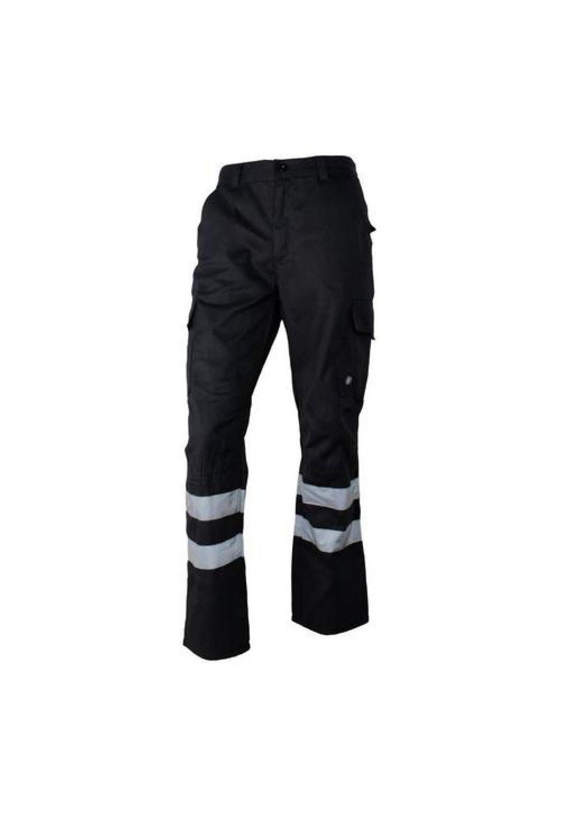 Pantalón Cargo Gabardina Con Cinta Reflectante Hombre-0