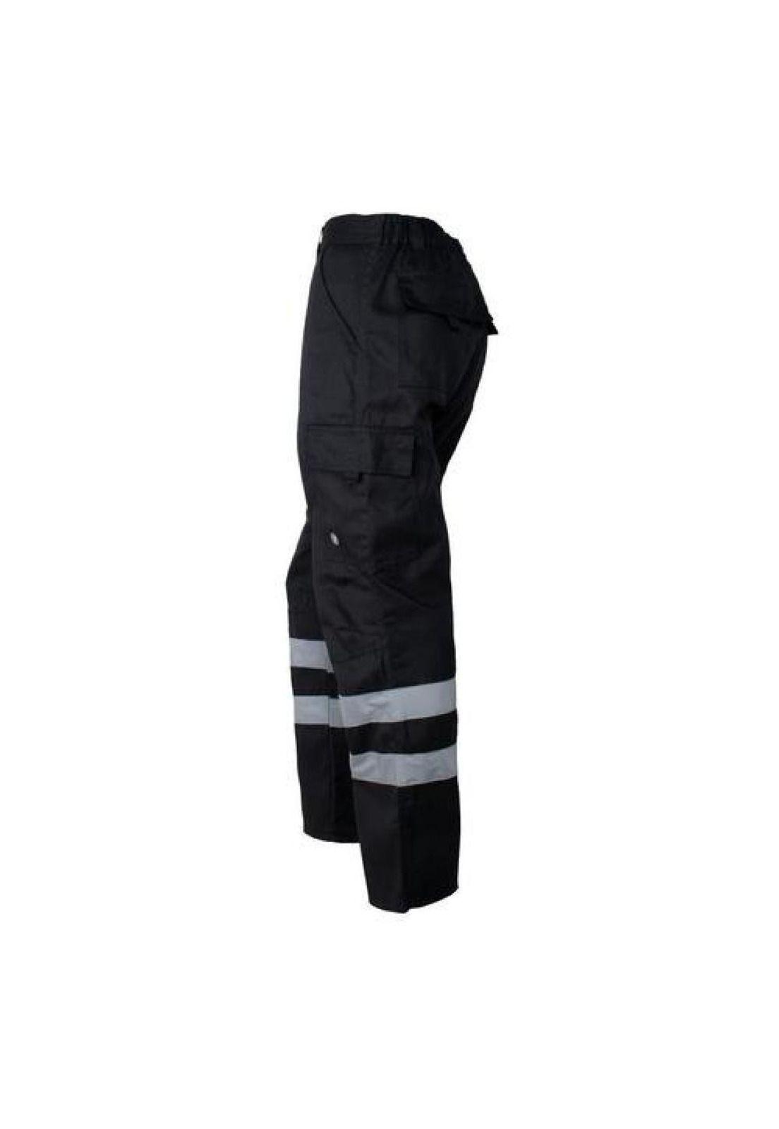 Pantalón Cargo Gabardina Con Cinta Reflectante Hombre-2