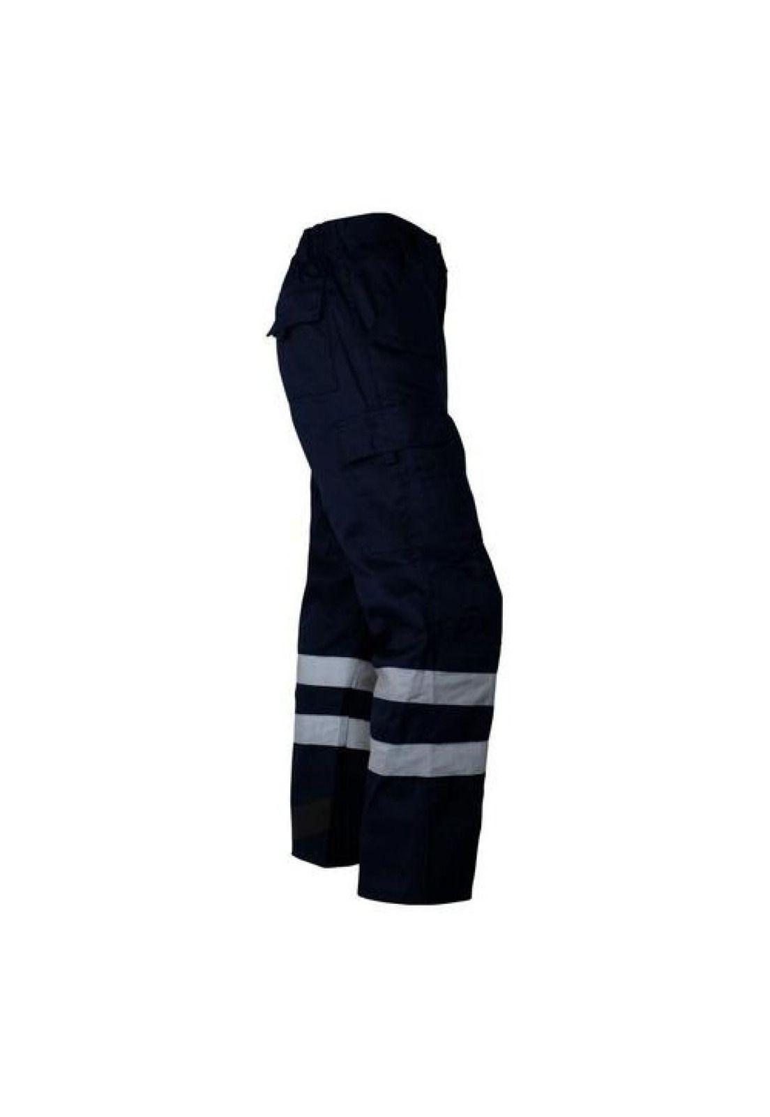 Pantalón Cargo Gabardina Con Cinta Reflectante Hombre-5