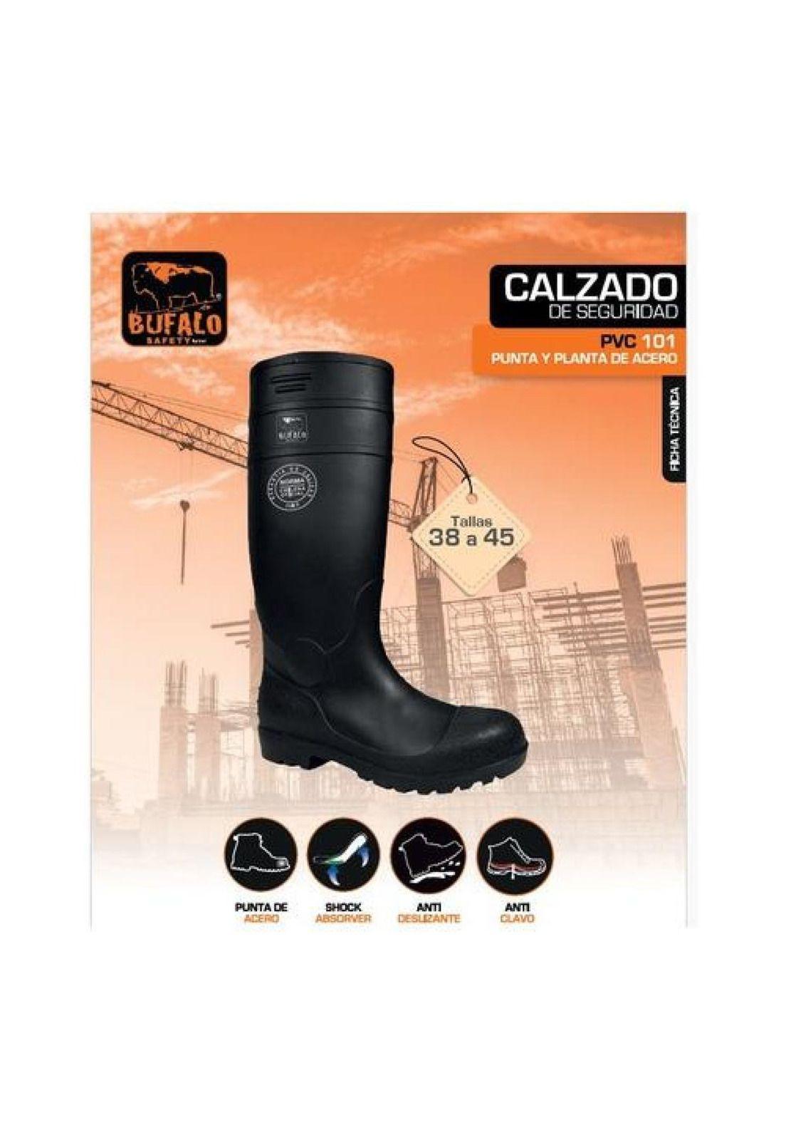 Bota De Agua Concretera Con Punta Y Planta De Acero-2