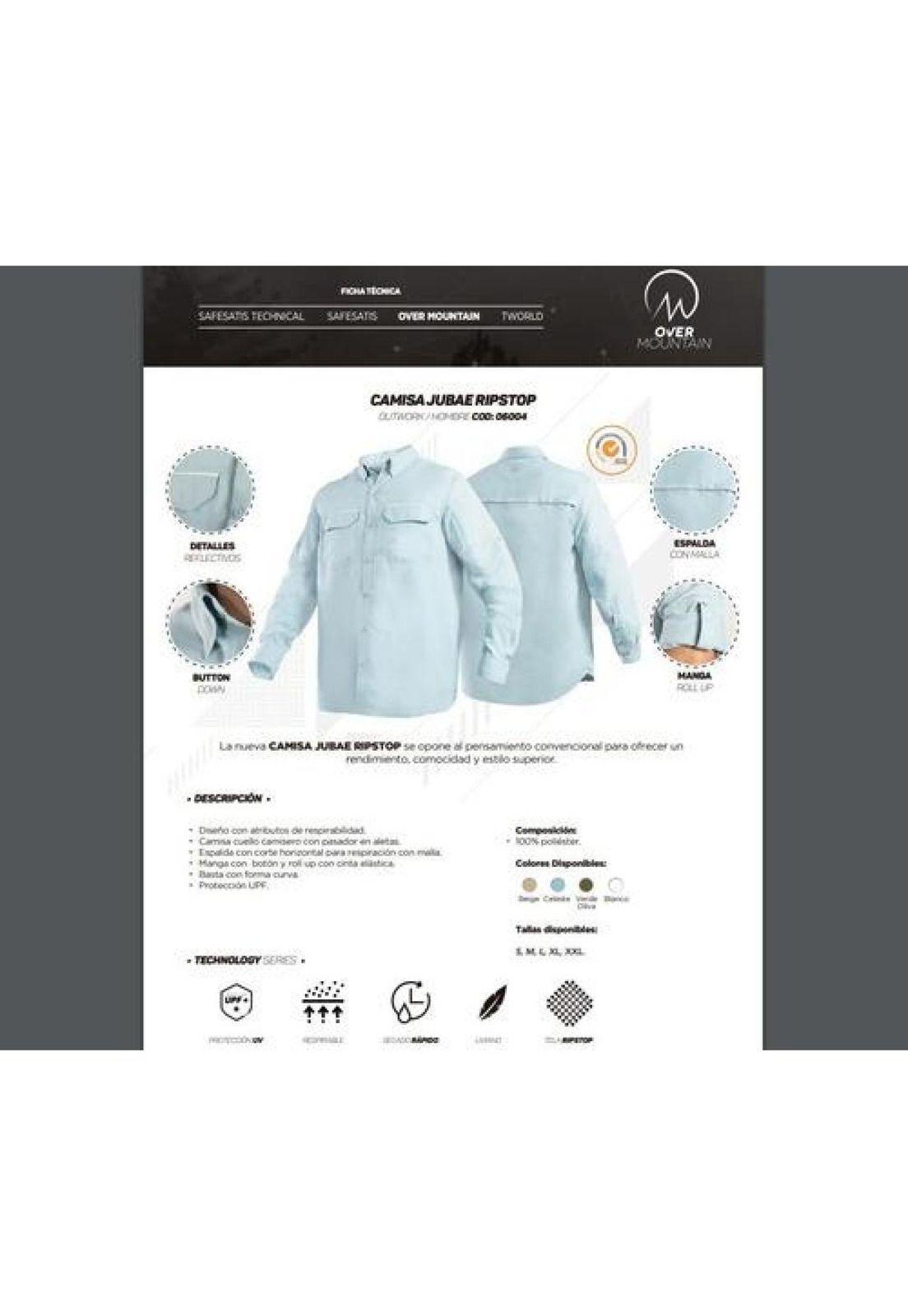 Camisa Outdoor Trekking Protección Uv Ripstop M/l Hombre-4