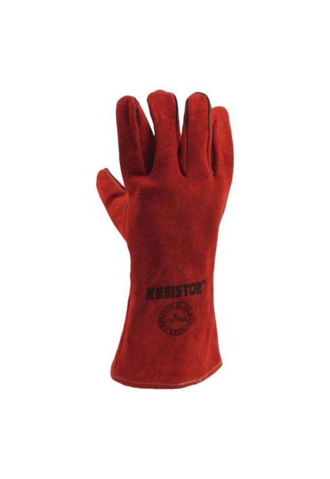 Guante Soldador Descarne Rojo-1