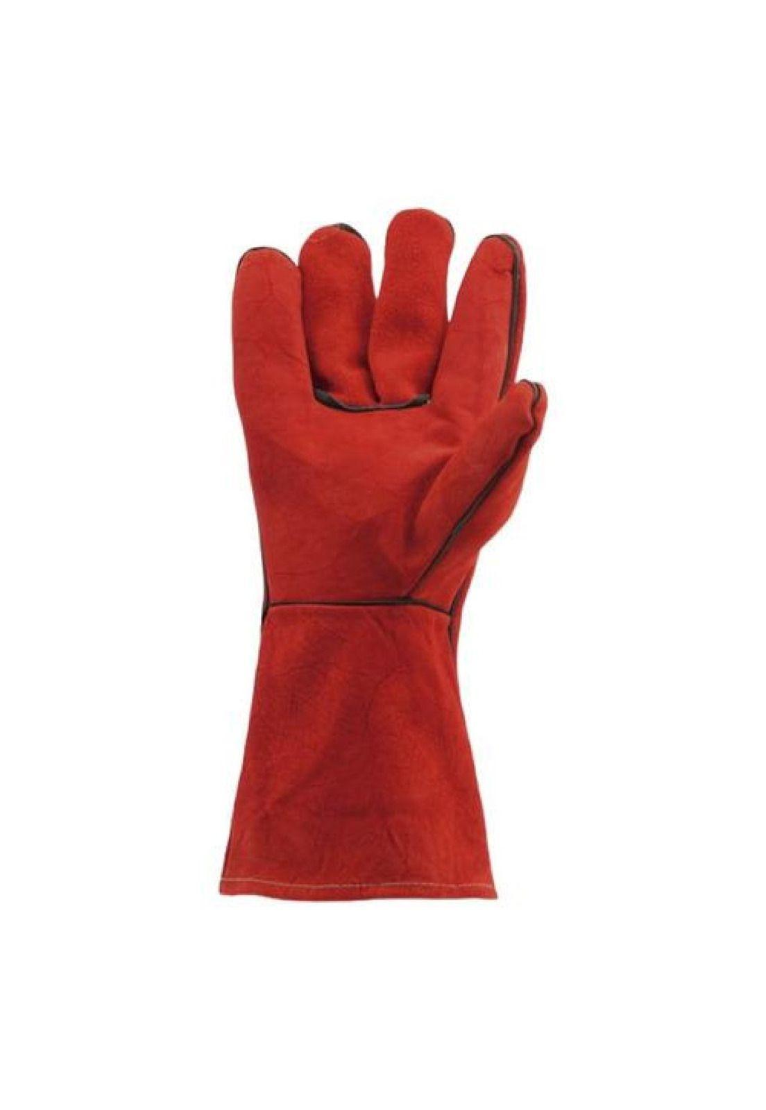 Guante Soldador Descarne Rojo-2