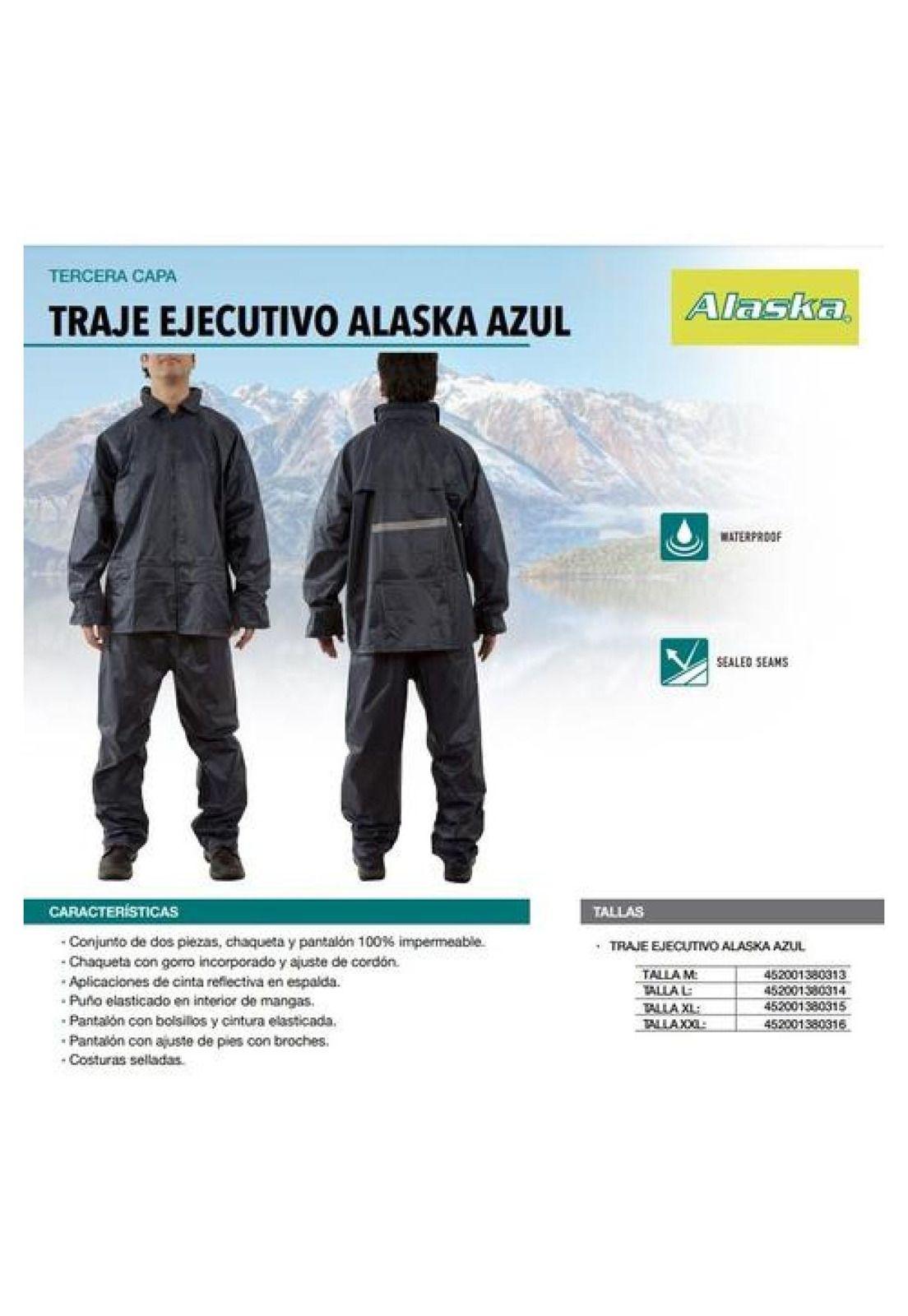 Traje De Agua Azul 100% Impermeable-3
