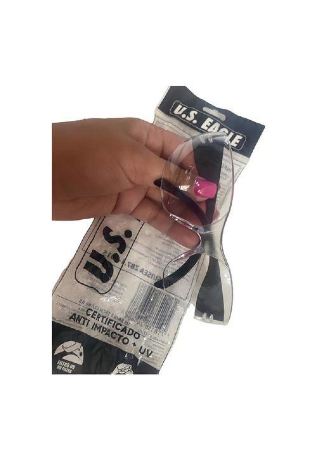 Lentes De Seguridad Antiparras Pack 12 Eagle Steelpro Claro-4