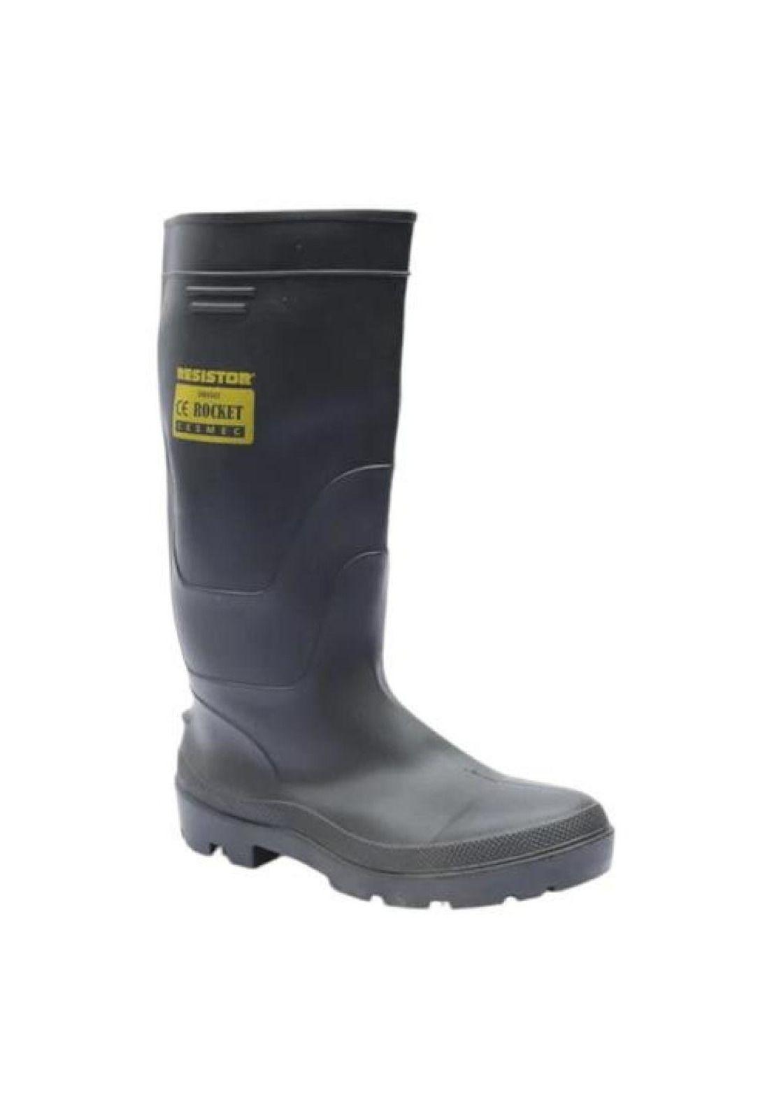 Bota De Agua Con Punta Y Plantilla De Acero-0