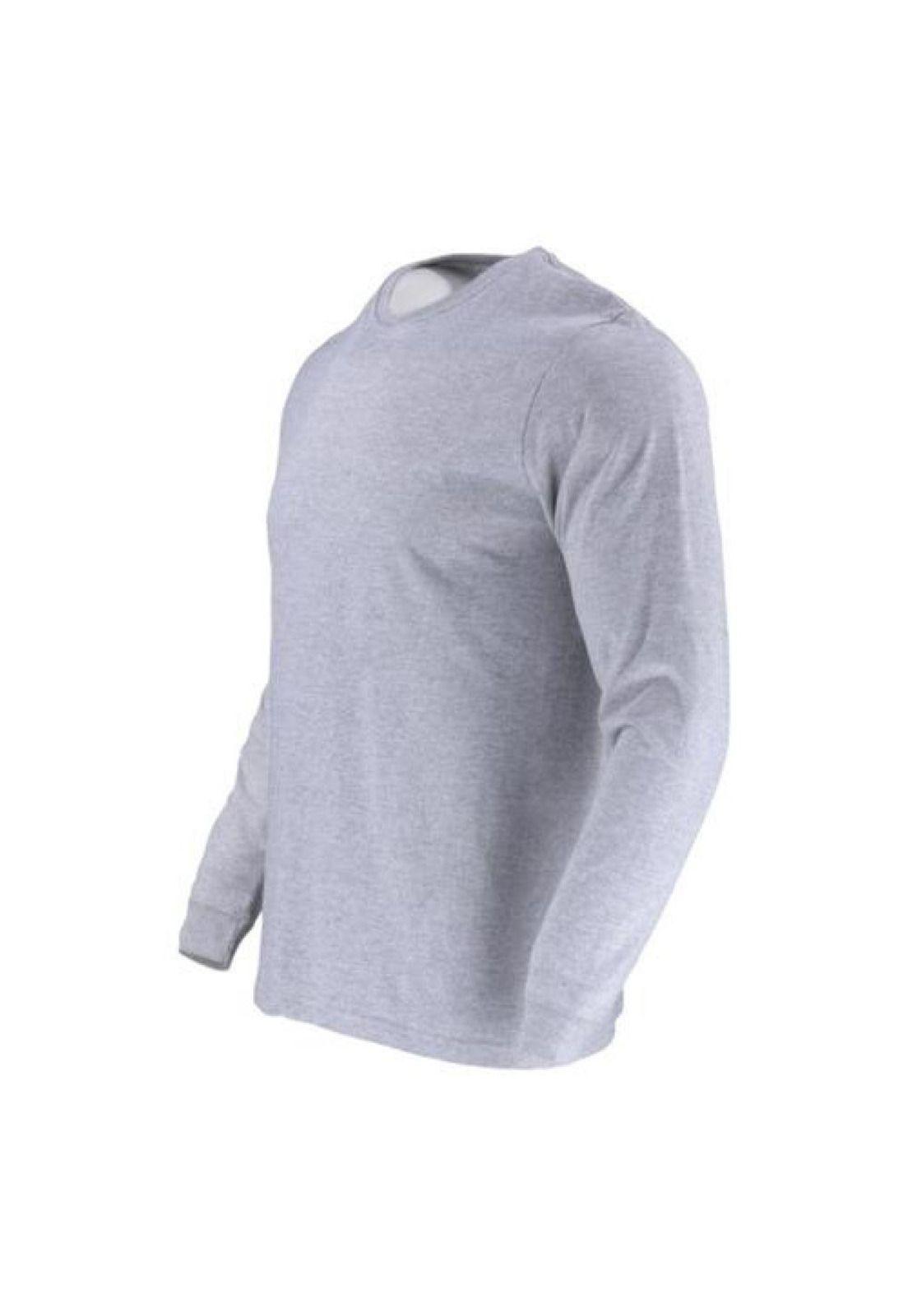 Polera Algodón Cuello Redondo Manga Larga (Diseño de la tela:Lisa)-2