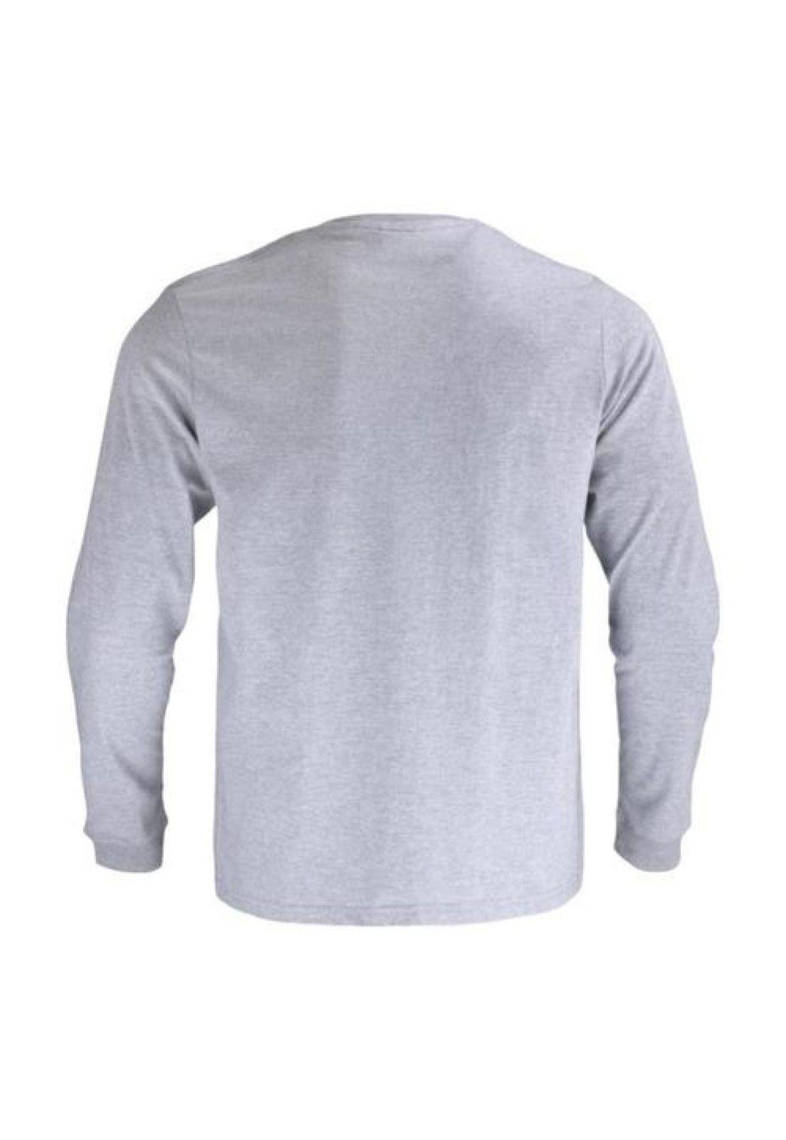 Polera Algodón Cuello Redondo Manga Larga (Diseño de la tela:Lisa)-3