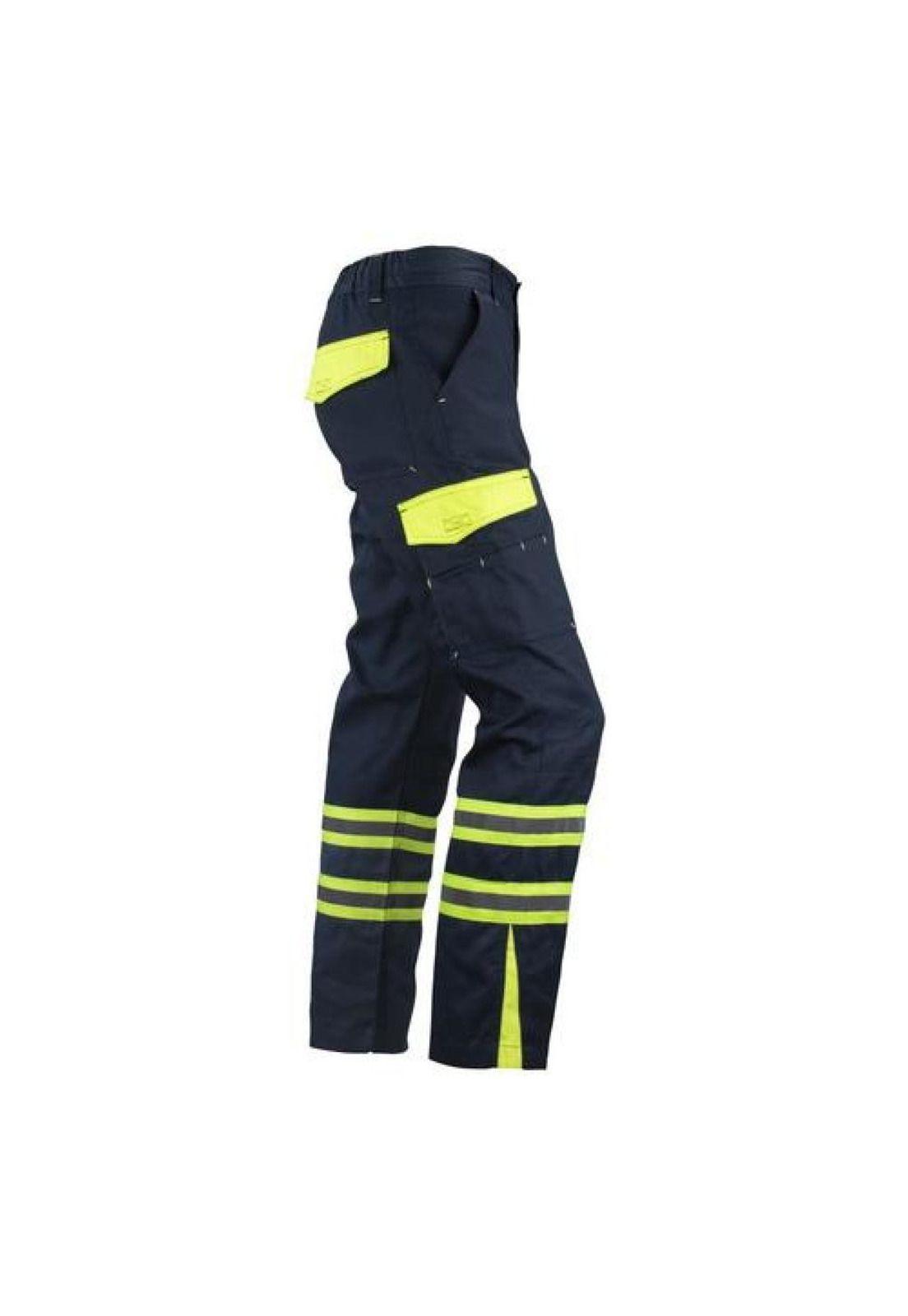 Pantalón Cargo Gabardina Bicolor Con Cinta Reflectante (Diseño de la tela:Gabardina)-2