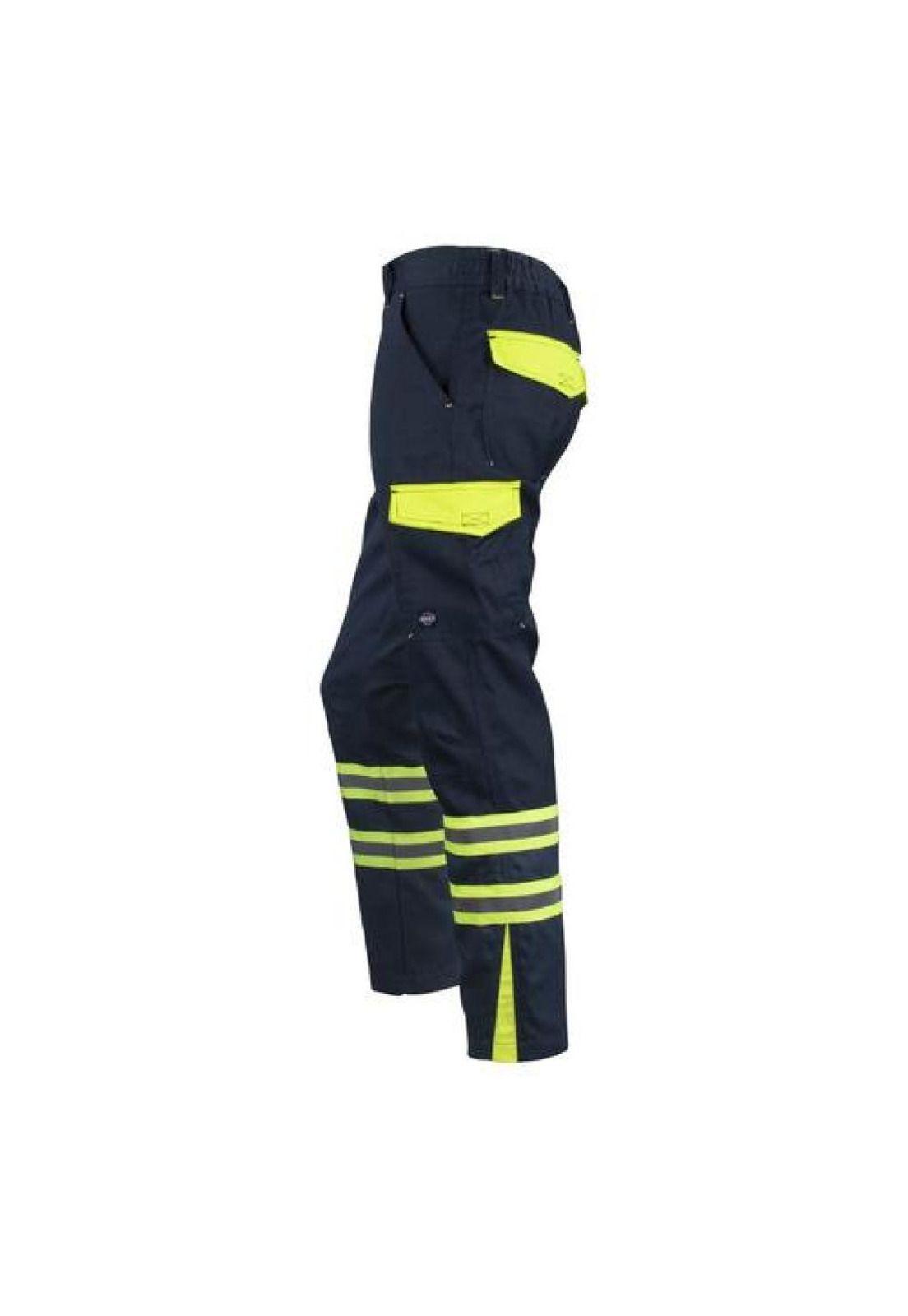 Pantalón Cargo Gabardina Bicolor Con Cinta Reflectante (Diseño de la tela:Gabardina)-3