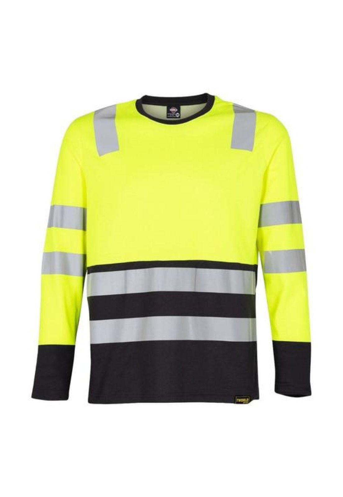 Polera Polo Alta Visibilidad Bi Color M/l Hombre-0