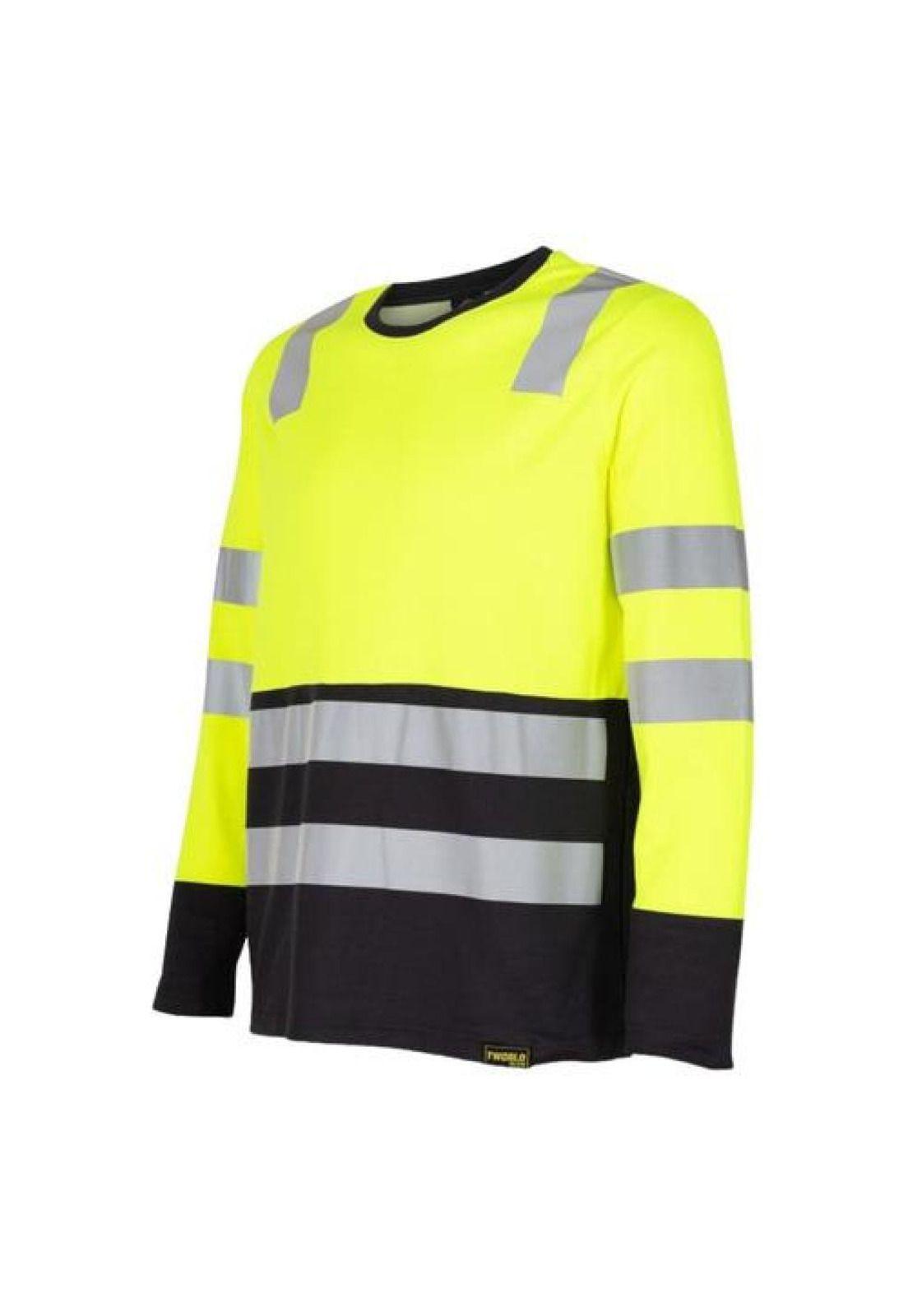 Polera Polo Alta Visibilidad Bi Color M/l Hombre-2