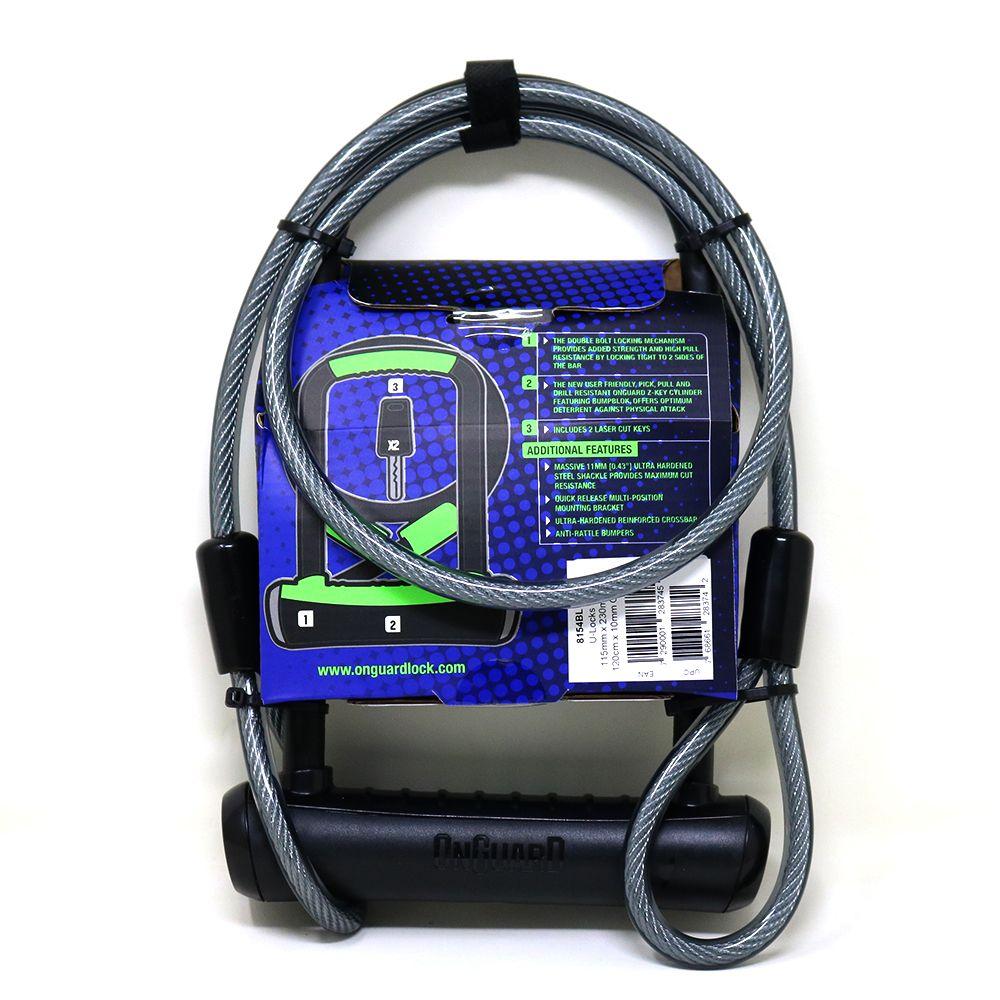 Candado OnGuard Llave U-Lock NS Cable 115X230mm-2