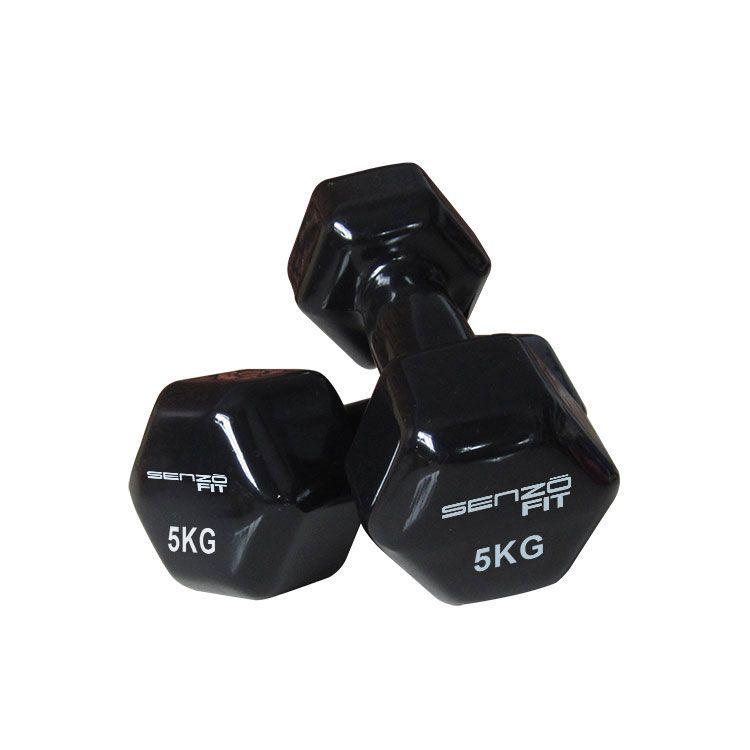 Par de Mancuernas Vinilo 5KG Senzo Fit-0