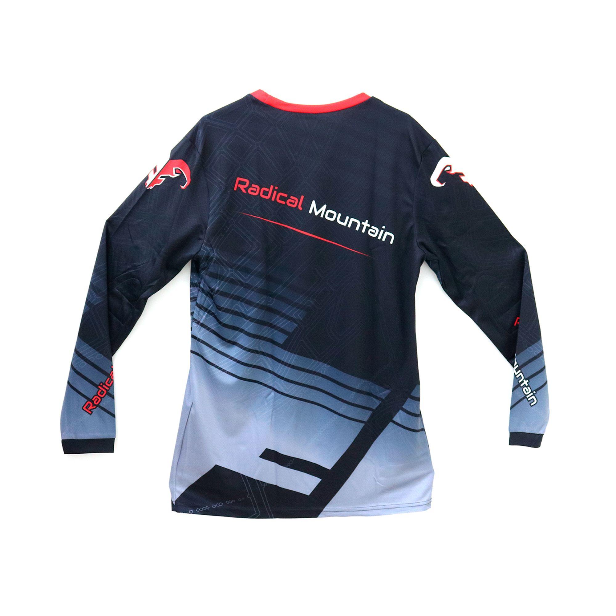 Jersey MTB Negro Rojo XL Radical Mountain-2