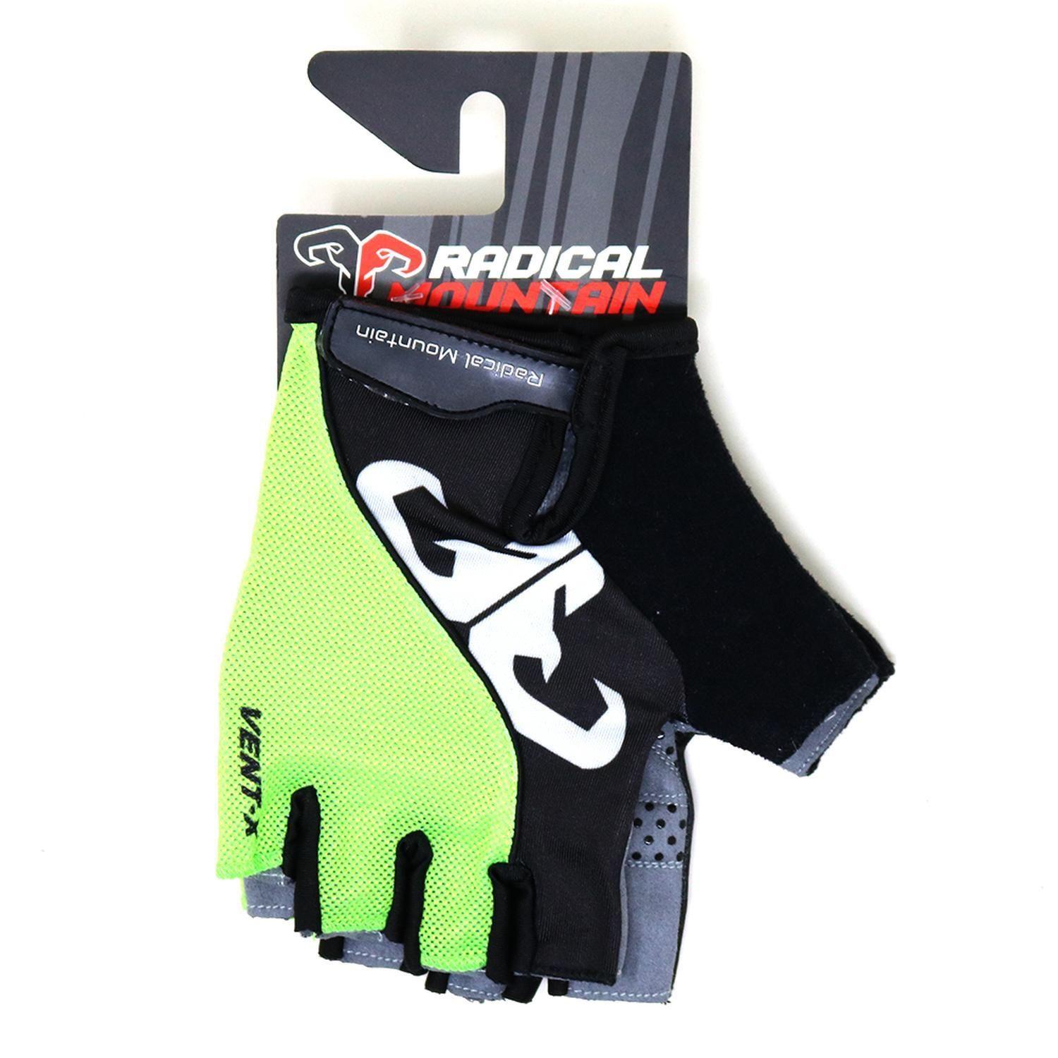 Guantes Radical Mountain Corto 1454 Blanco/Verde L-1