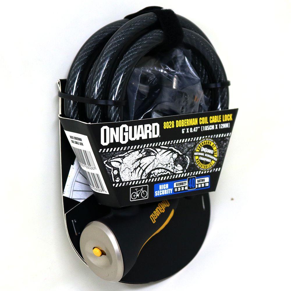 Candado OnGuard Llave Espiral Doberman 185cmX10mm-0