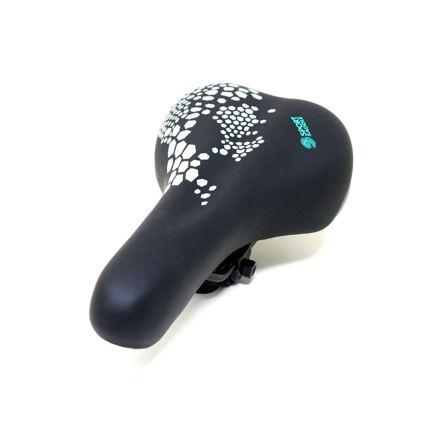 Asiento Radical Mountain MTB N744 Hexágonos Negro Plata-2