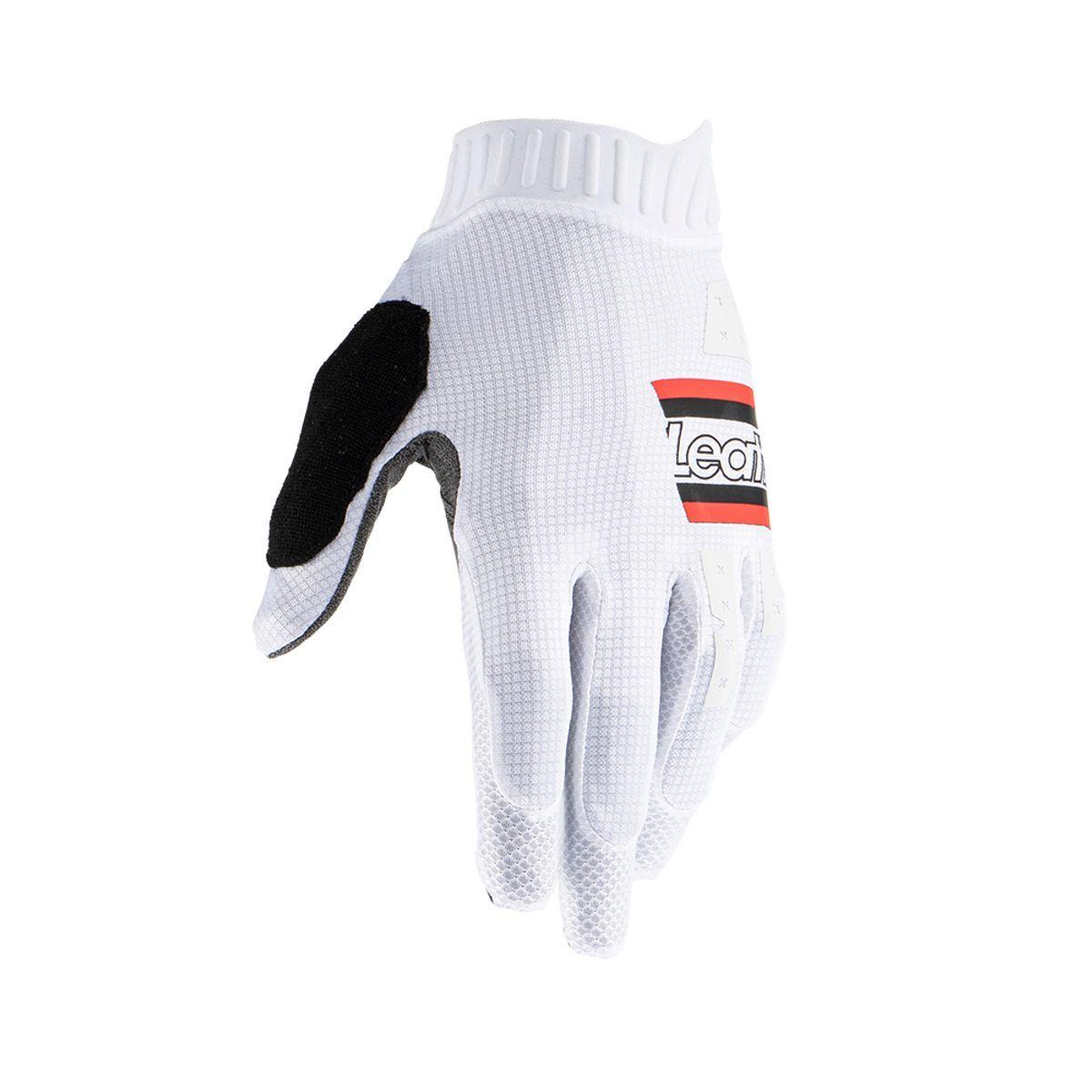 Guantes Leatt Infantil Bicicleta y Moto 1.0 GripR Blanco S 6EU 7US-1