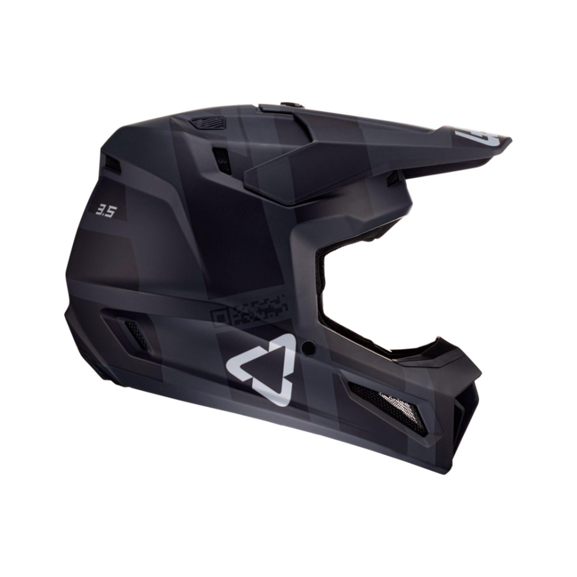 Kit Leatt Casco Con Antiparra Moto 3.5 V24 Negro M-1