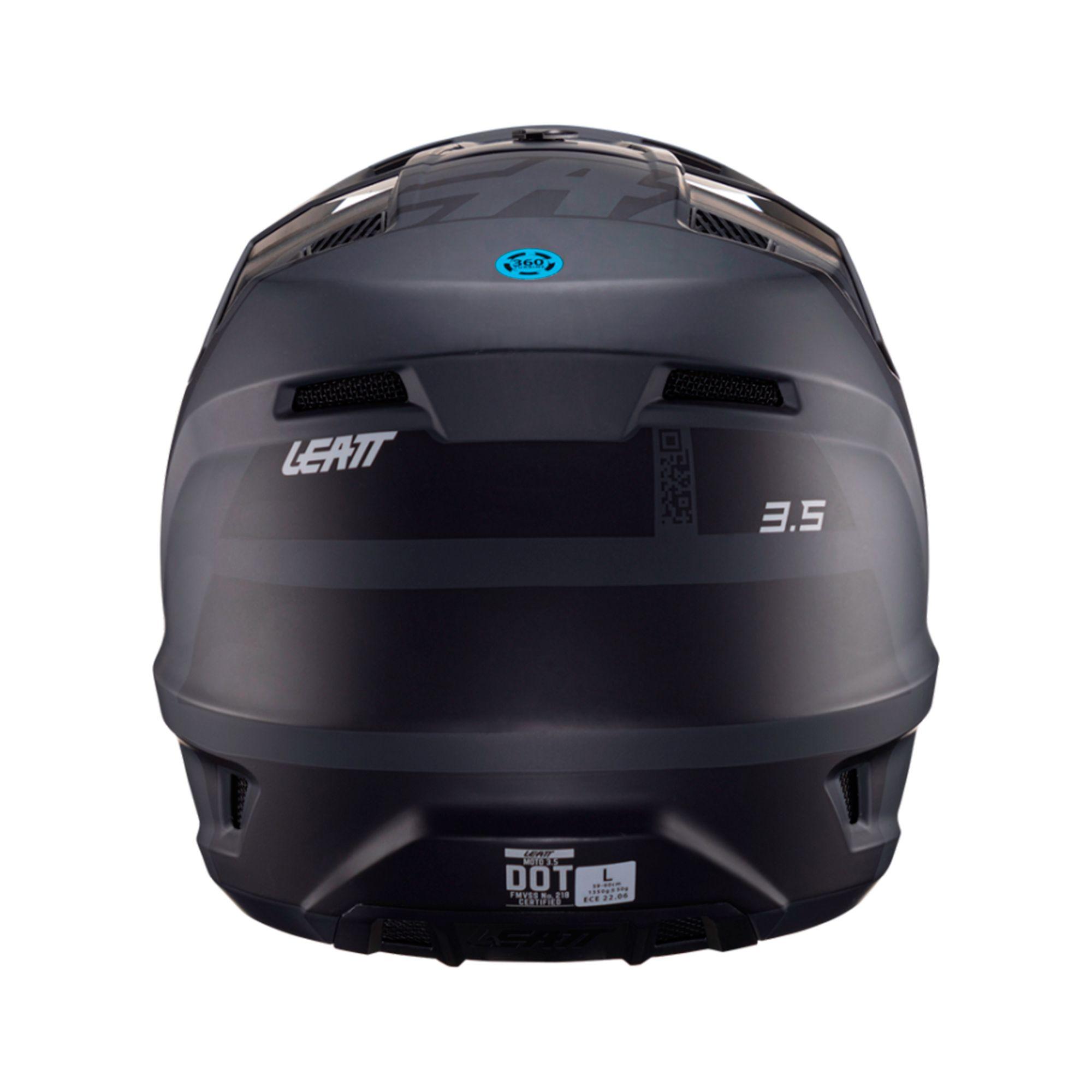 Kit Leatt Casco Con Antiparra Moto 3.5 V24 Negro M-2