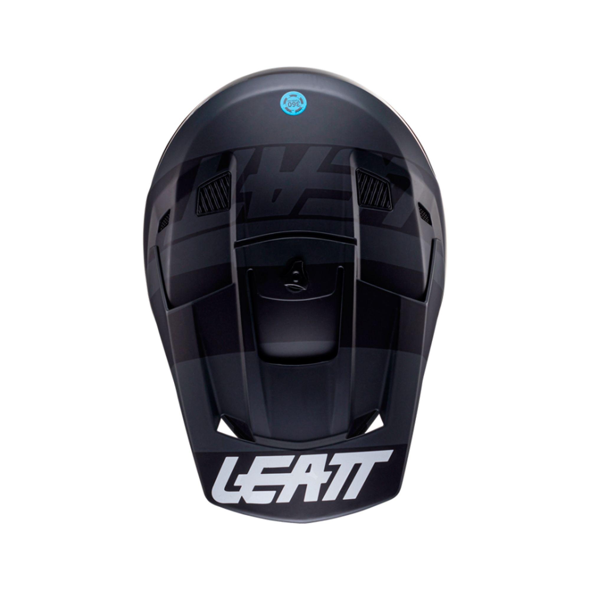 Kit Leatt Casco Con Antiparra Moto 3.5 V24 Negro M-3