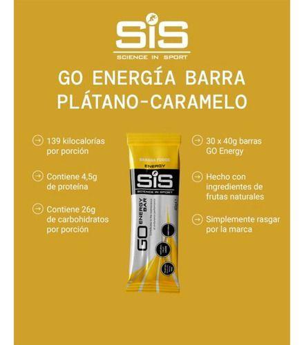 Caja 30 Barras SIS Go Energy Plátano Caramelo 40 g-1