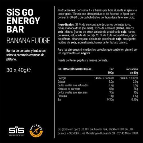 Caja 30 Barras SIS Go Energy Plátano Caramelo 40 g-3