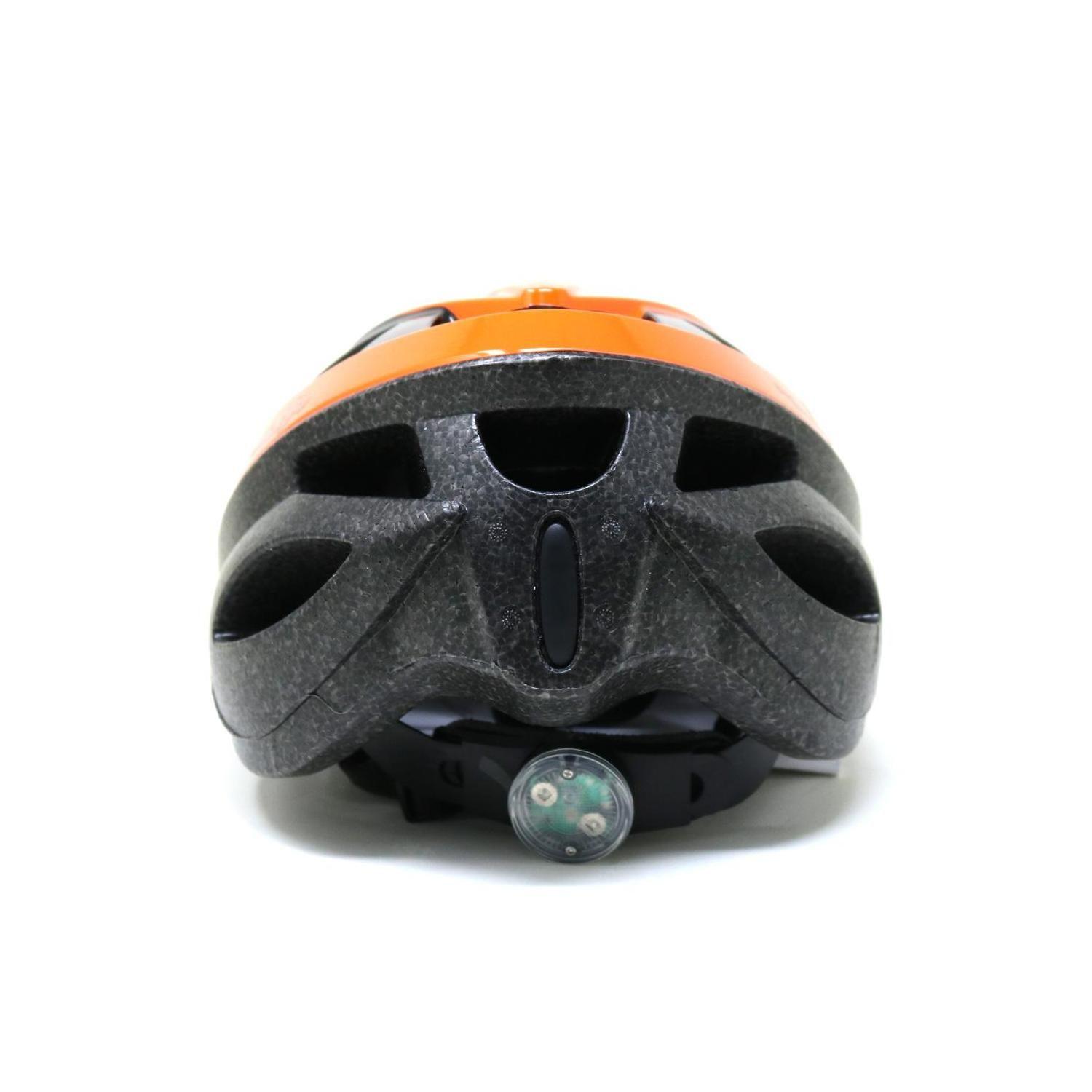 Casco Radical Mountain MTB NT Con Luz Naranjo Negro M 56-57cm-2