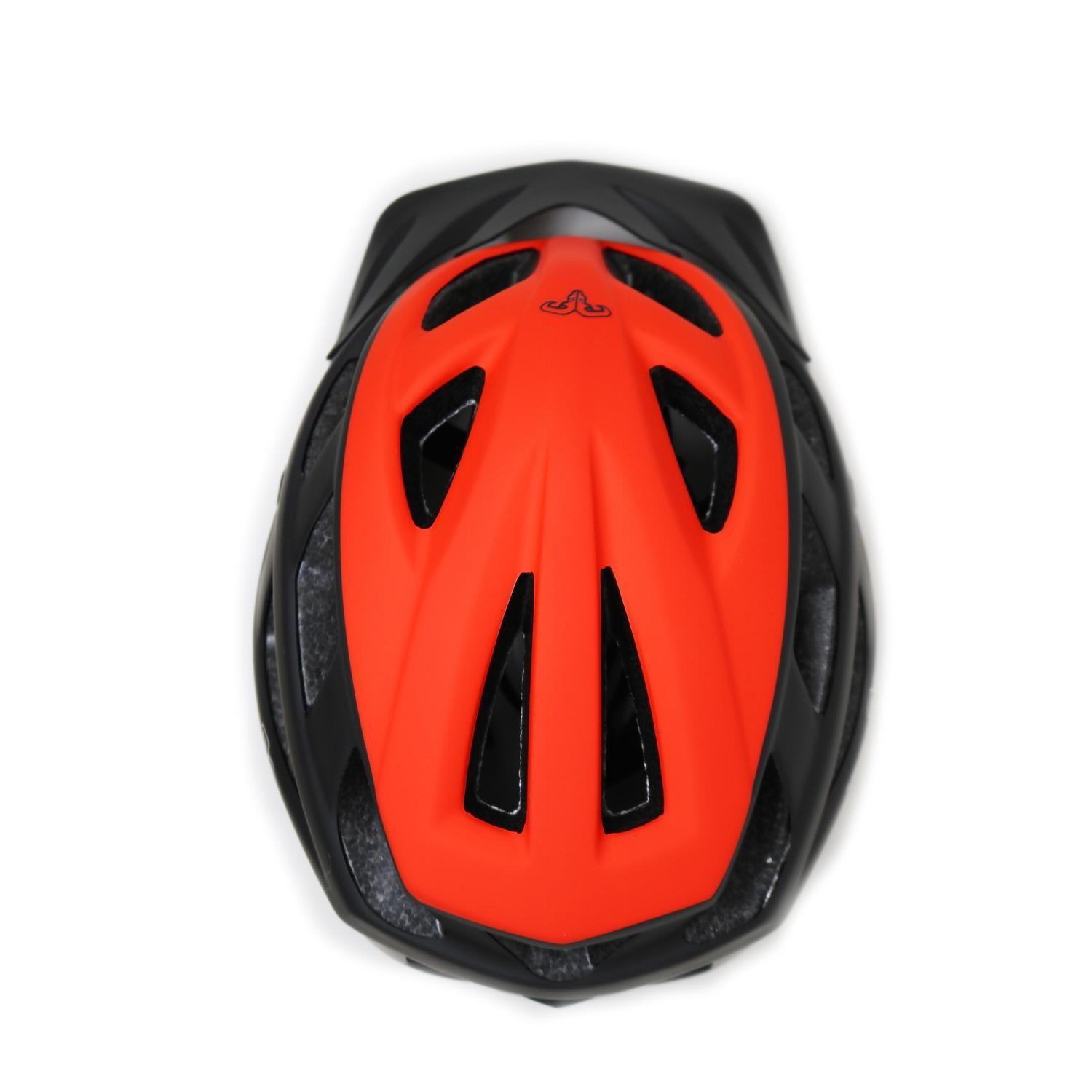 Casco Radical Mountain MTB Marathon Negro Rojo L 58-59cm-3