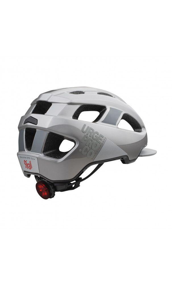 Casco Urge Abierto Urbano Con Luz Strail Gris L/XL-7