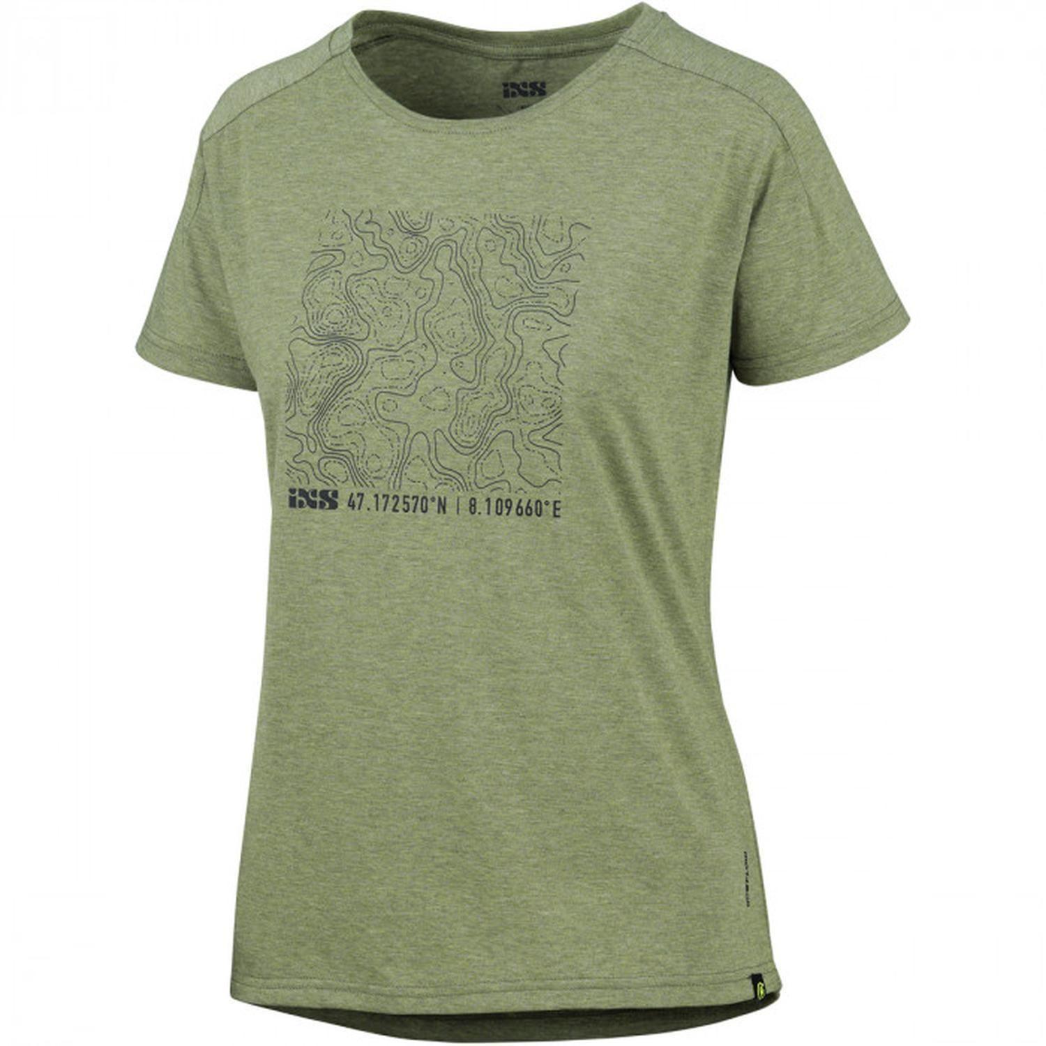 Polera IXS Mujer Flow Tech Contour Olive L-0