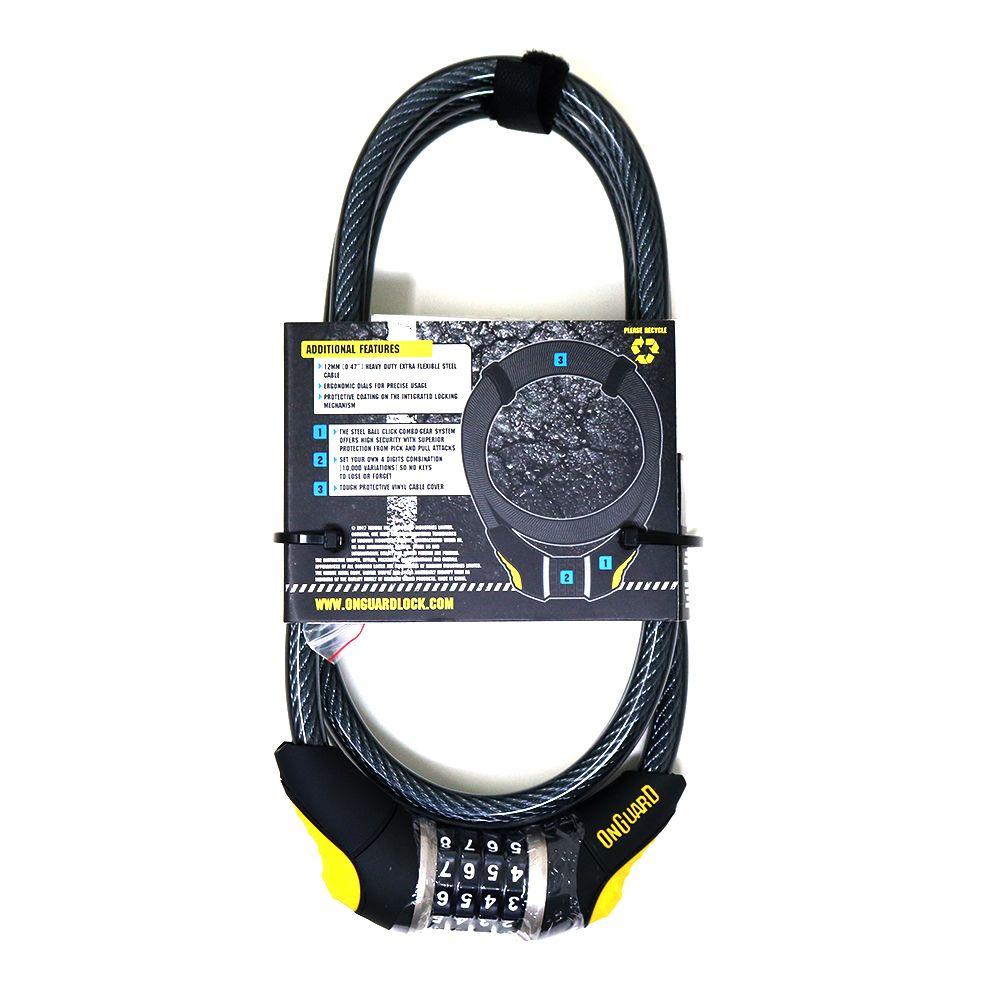 Candado OnGuard Clave Espiral Akita 185cmX12mm-5