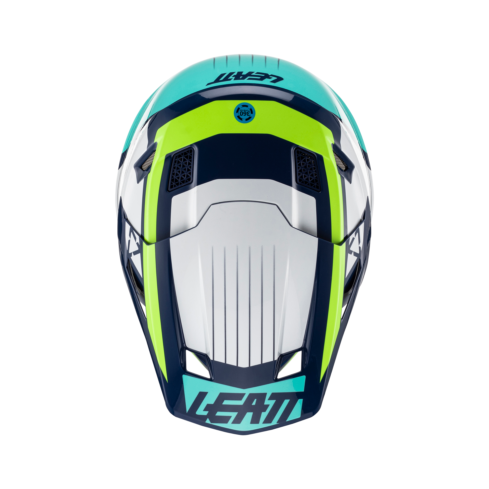 Kit Leatt Casco Con Antiparra Moto 7.5 V23 Azul M-3