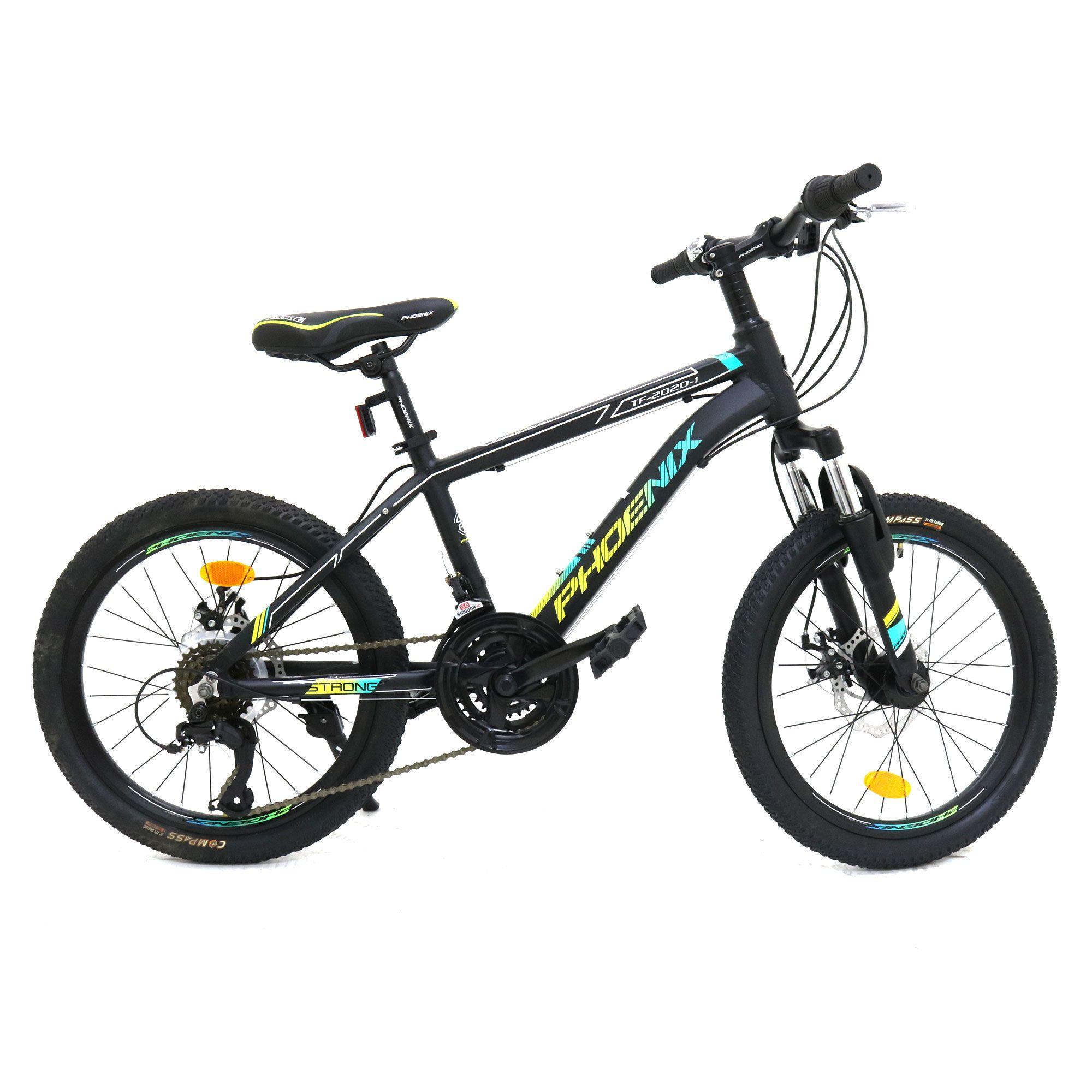 Bicicleta 20 MTB  Negro/Verde Phoenix-0