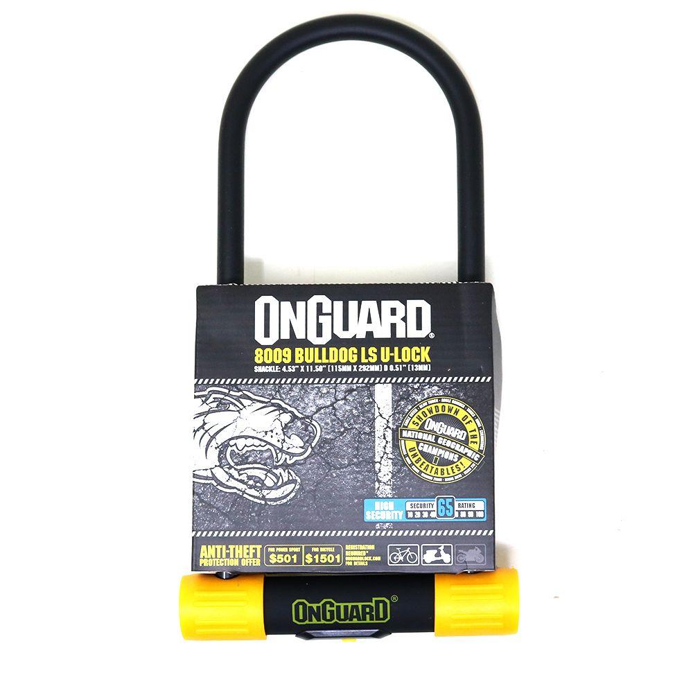 Candado OnGuard Llave U-Lock Bulldog LS 115X292mm-4