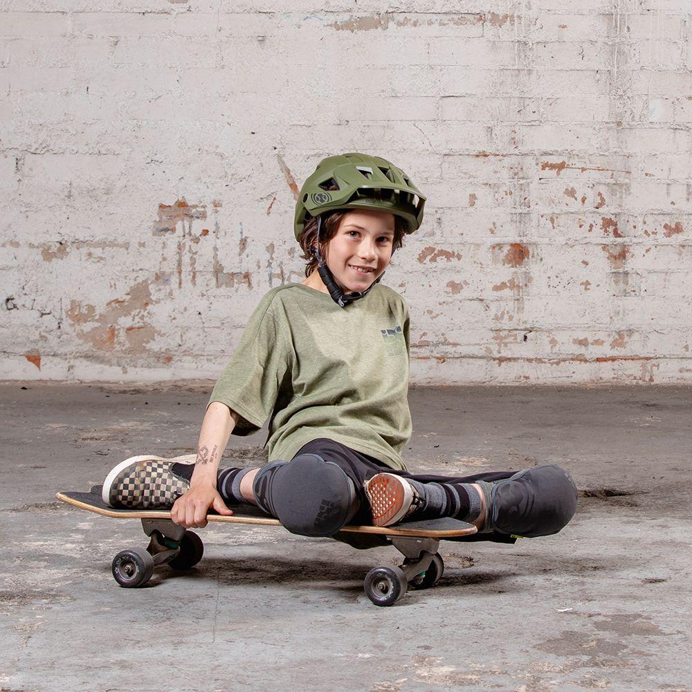 Polera IXS Infantil JR Flow Tech Espejo Negro-1