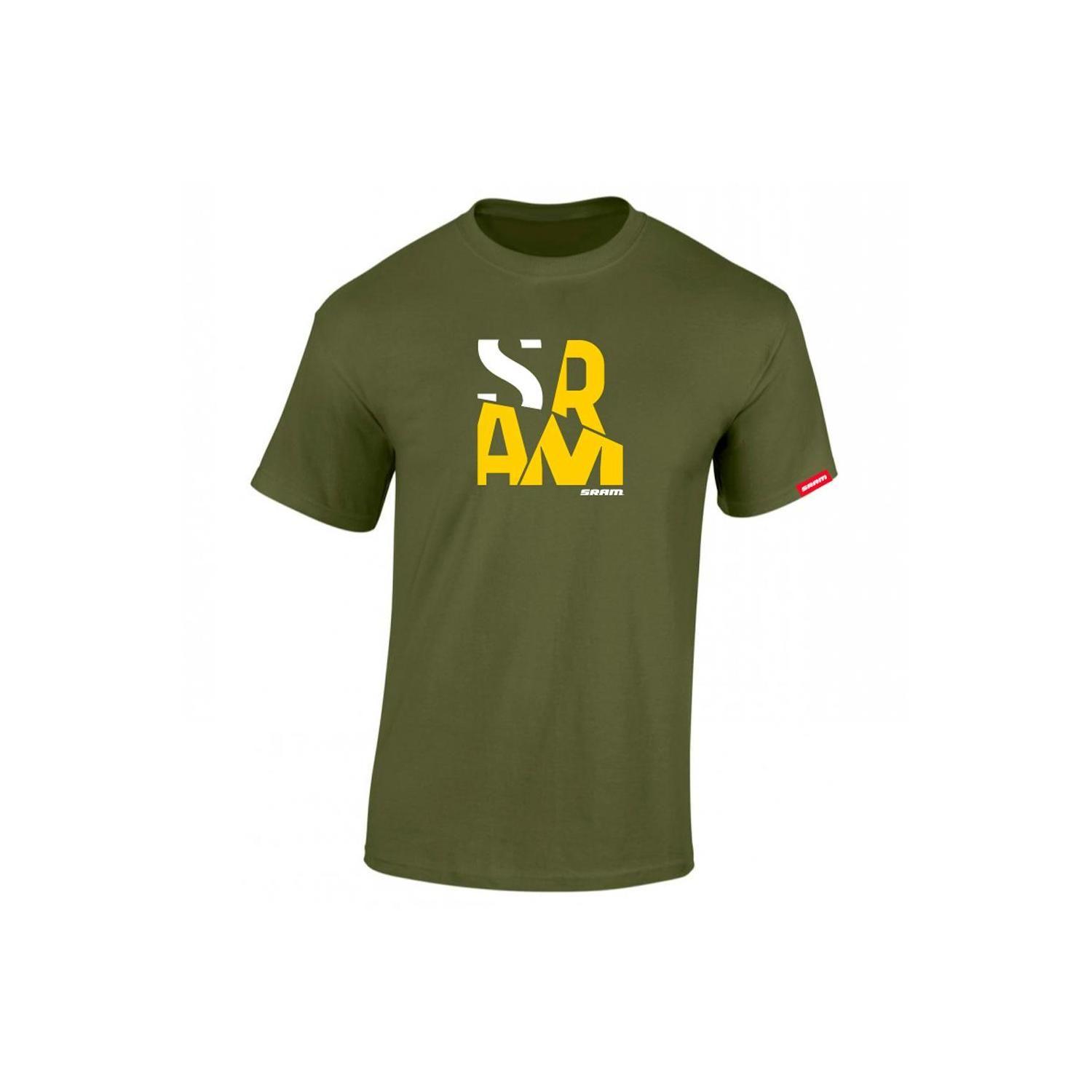 Polera SRAM Manga Corta Fragments Verde-0