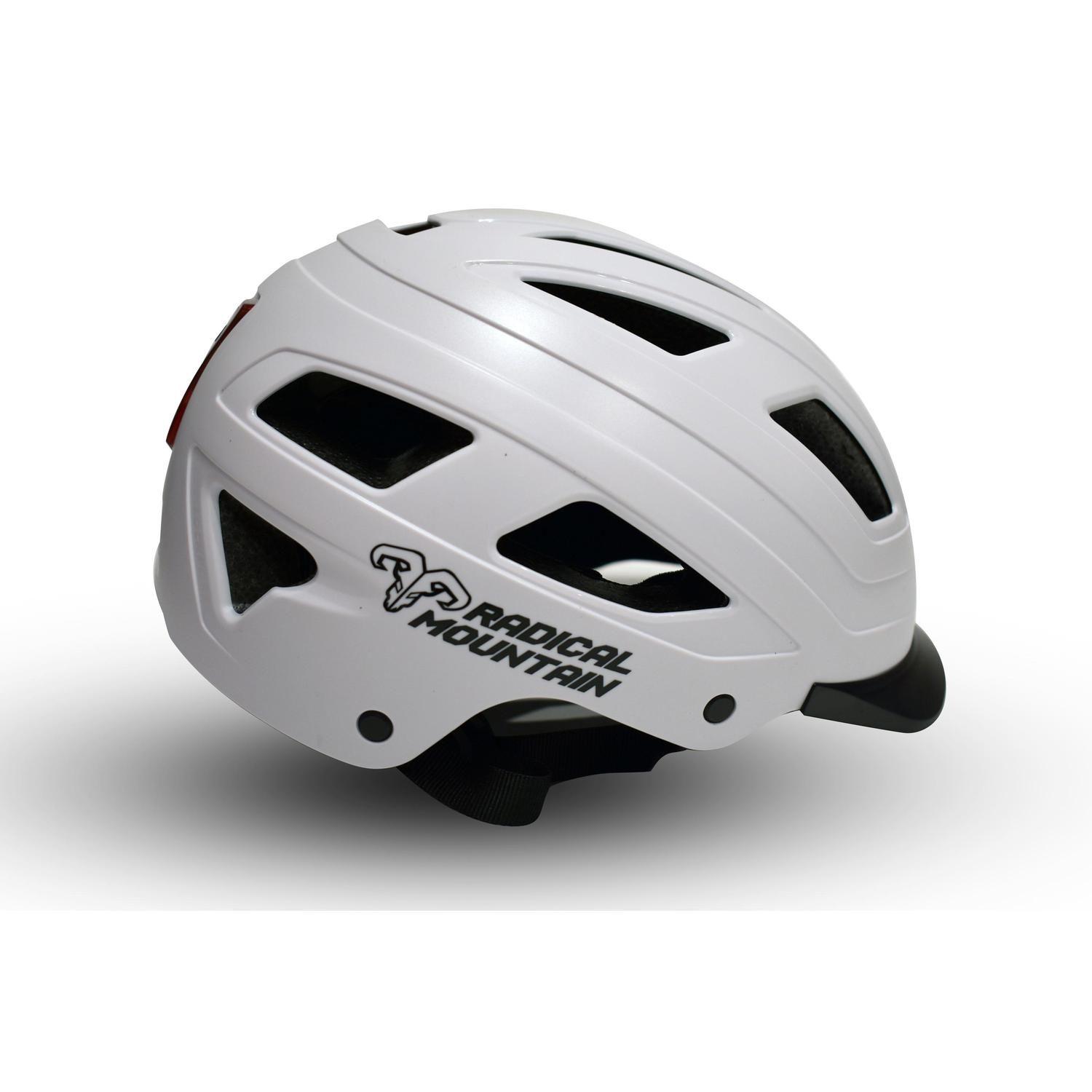 Casco Radical Mountain Urbano Con Luz Blanco L 58-59cm-1
