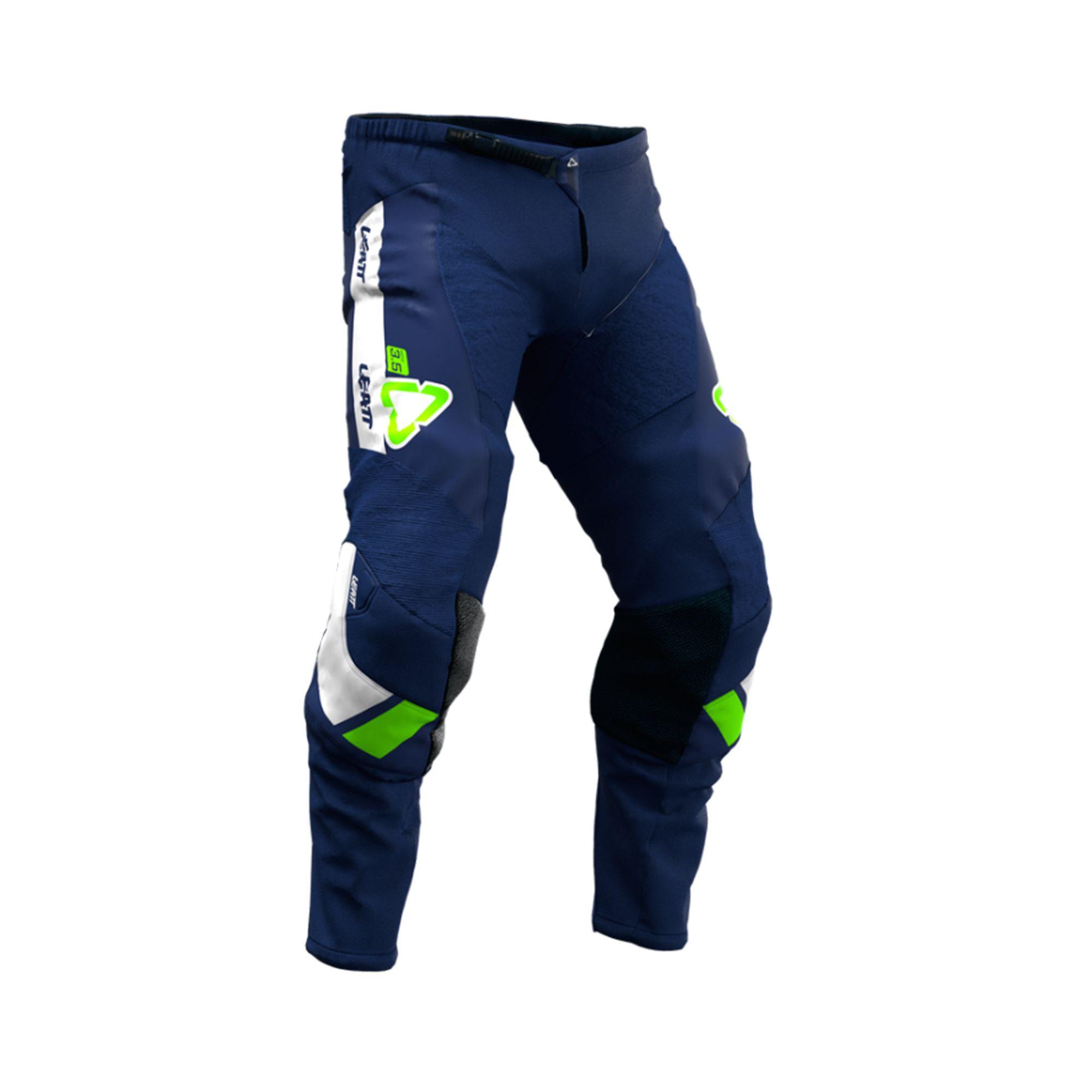 Kit Leatt Moto 3.5 Infantil Jersey Con Pantalón Azul-2