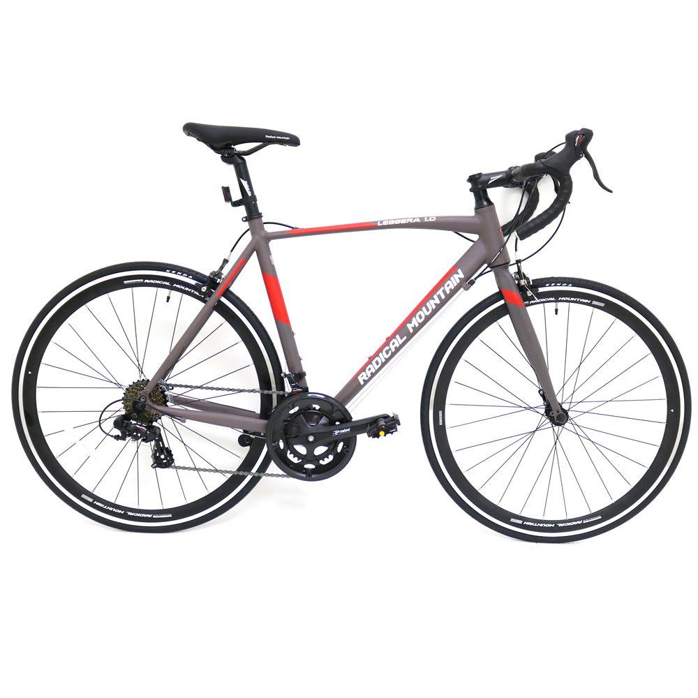 Bicicleta Radical Mountain 700C Ruta Leggera 1 Gris/Rojo ML-3