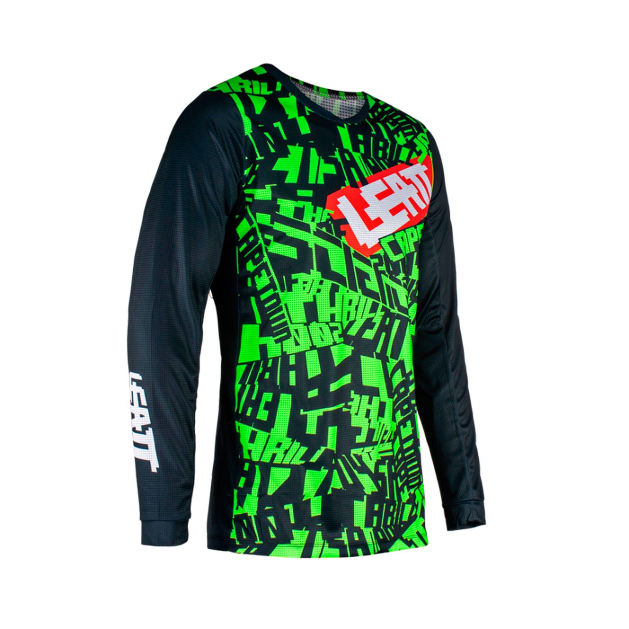 Kit Leatt Moto 3.5 Jersey Con Pantalón Lime-1