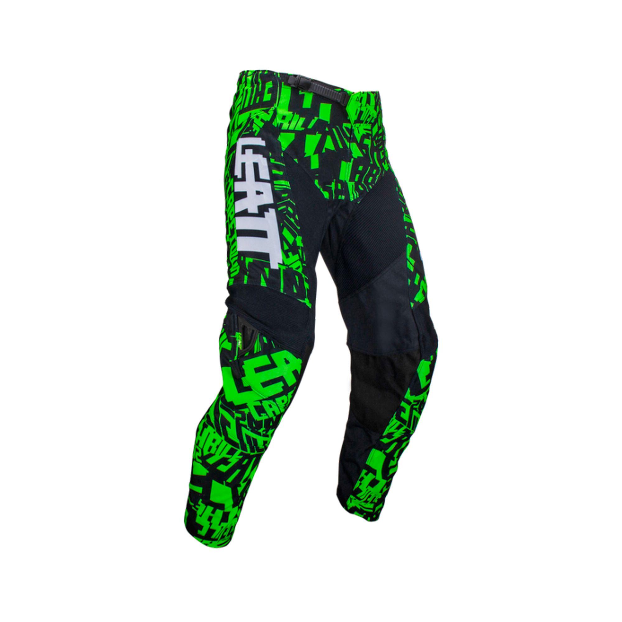 Kit Leatt Moto 3.5 Jersey Con Pantalón Lime-3