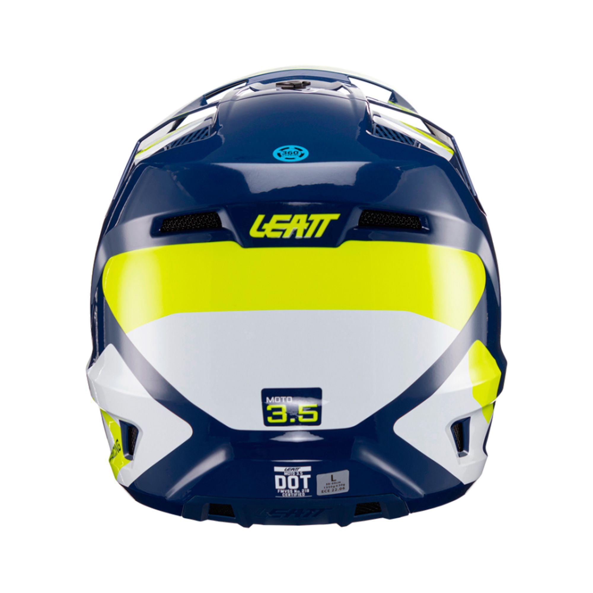 Kit Leatt Casco Con Antiparra Moto 3.5 V24 Azul XL-2