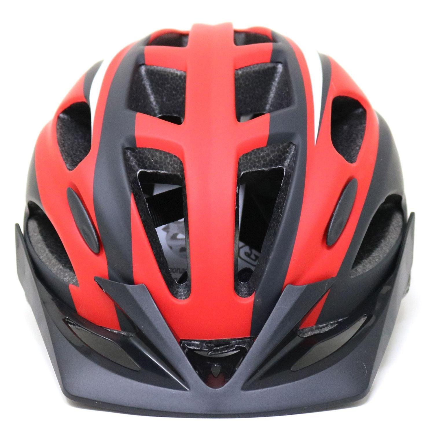 Casco Radical Mountain MTB Con Luz Matt Negro Rojo L 58-59cm-0
